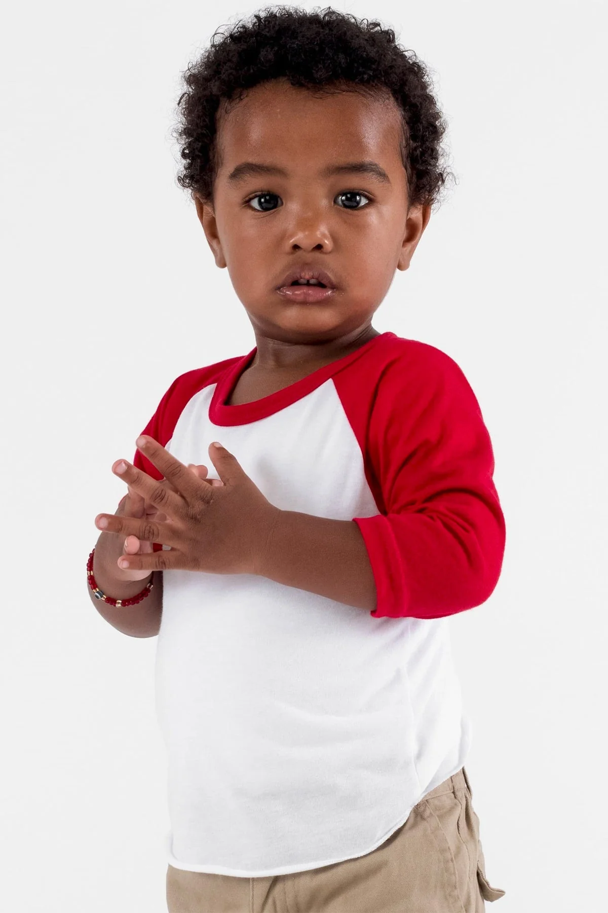 FF0053 - Infant 3/4 Sleeve Poly Cotton Raglan - Image 6