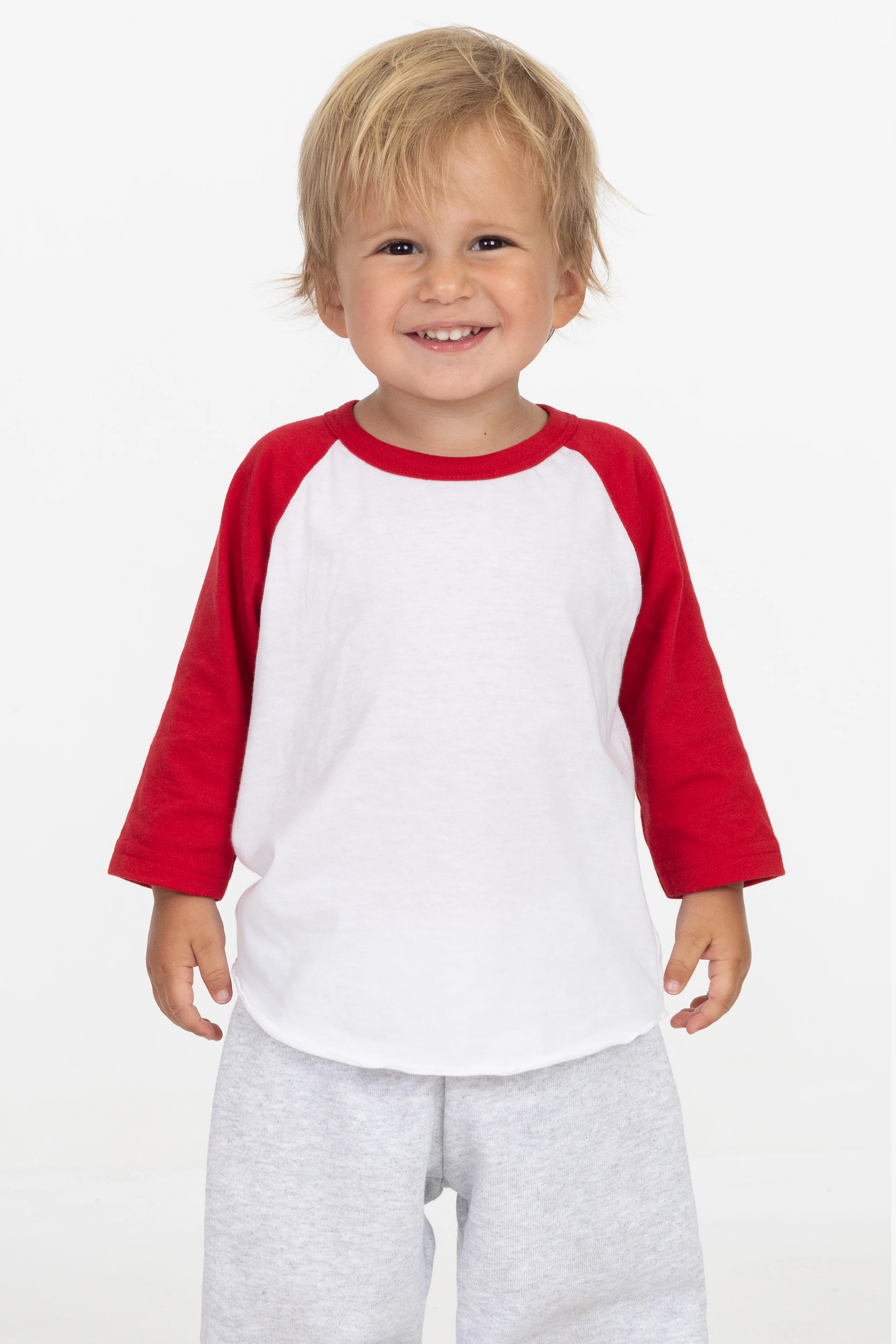 FF0053 - Infant 3/4 Sleeve Poly Cotton Raglan - Image 7