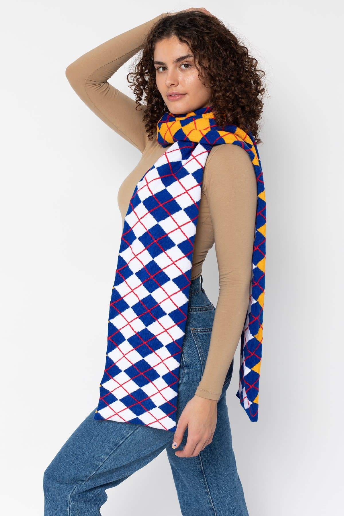 JQSCARF07 - Argyle Scarf - Image 8