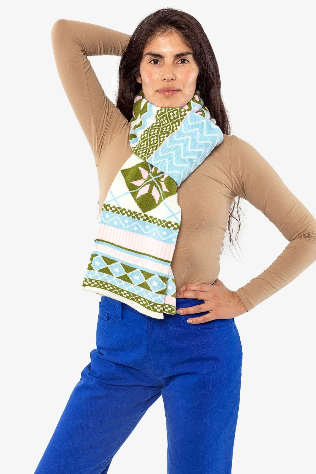 JQSCARF11 - Fair Isle Scarf - Image 7