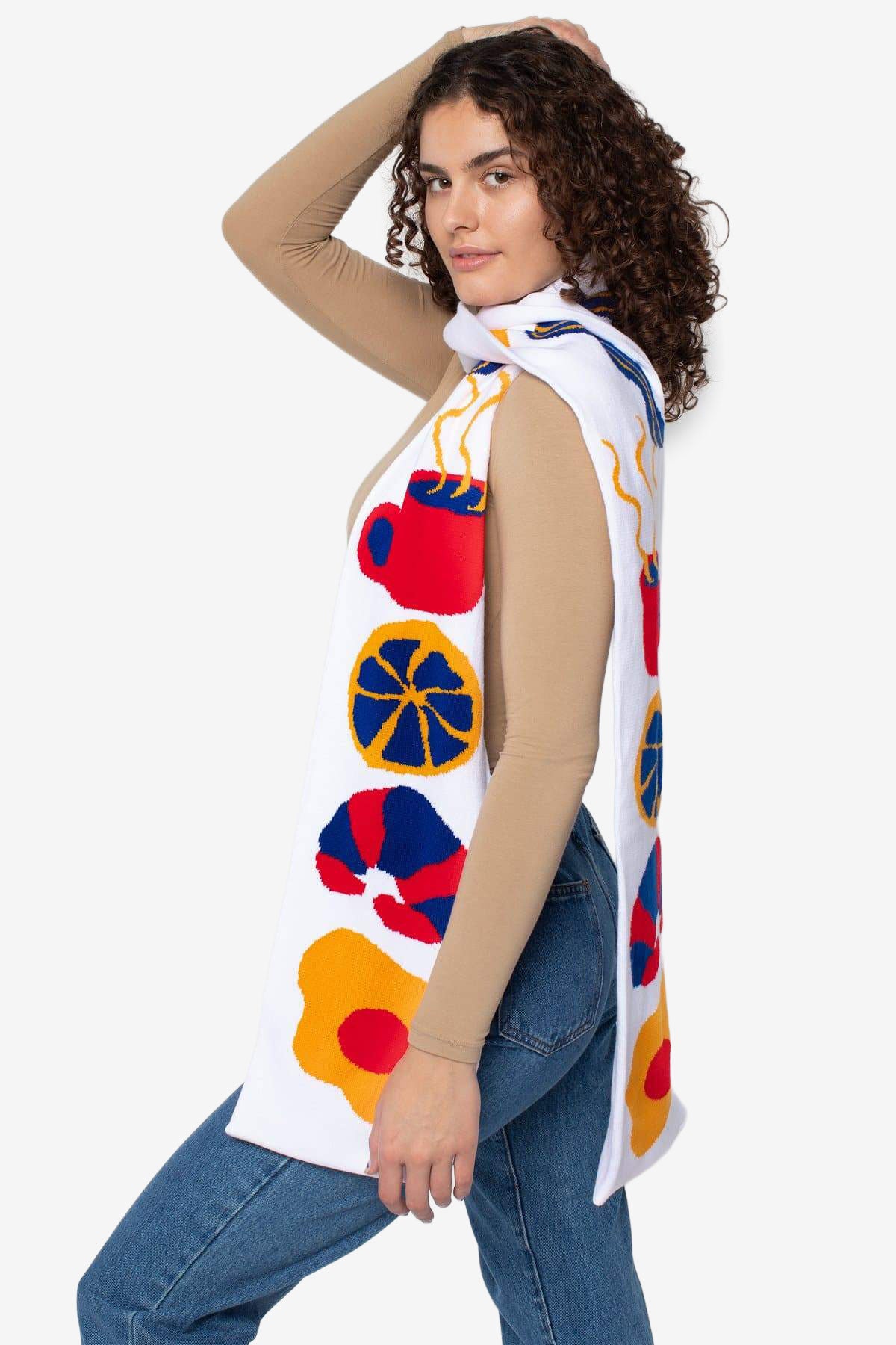 JQSCARF14 - Le Petit Déjeuner Scarf - Image 2