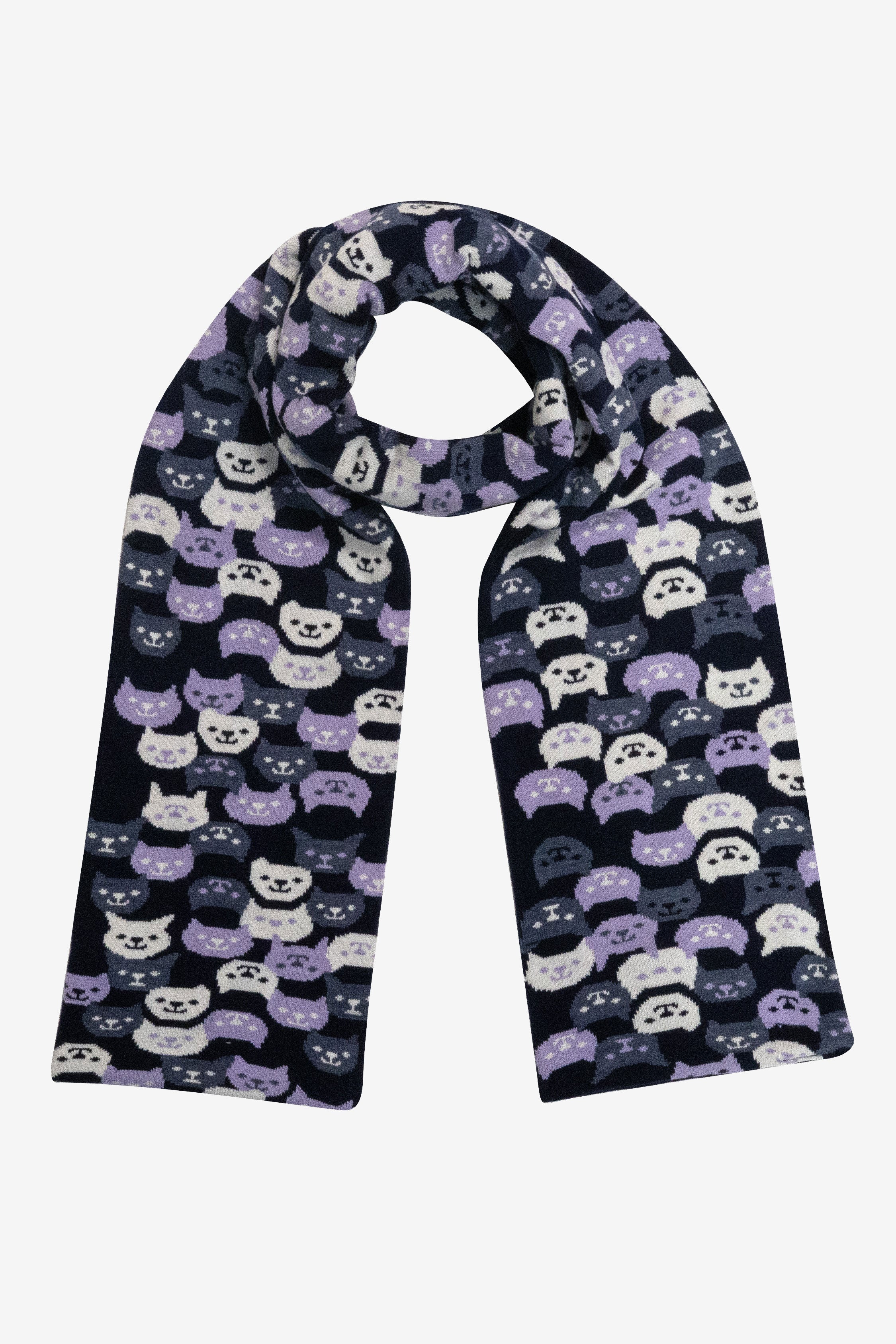 JQSCARF41 - Smiling Cat Scarf - Image 21