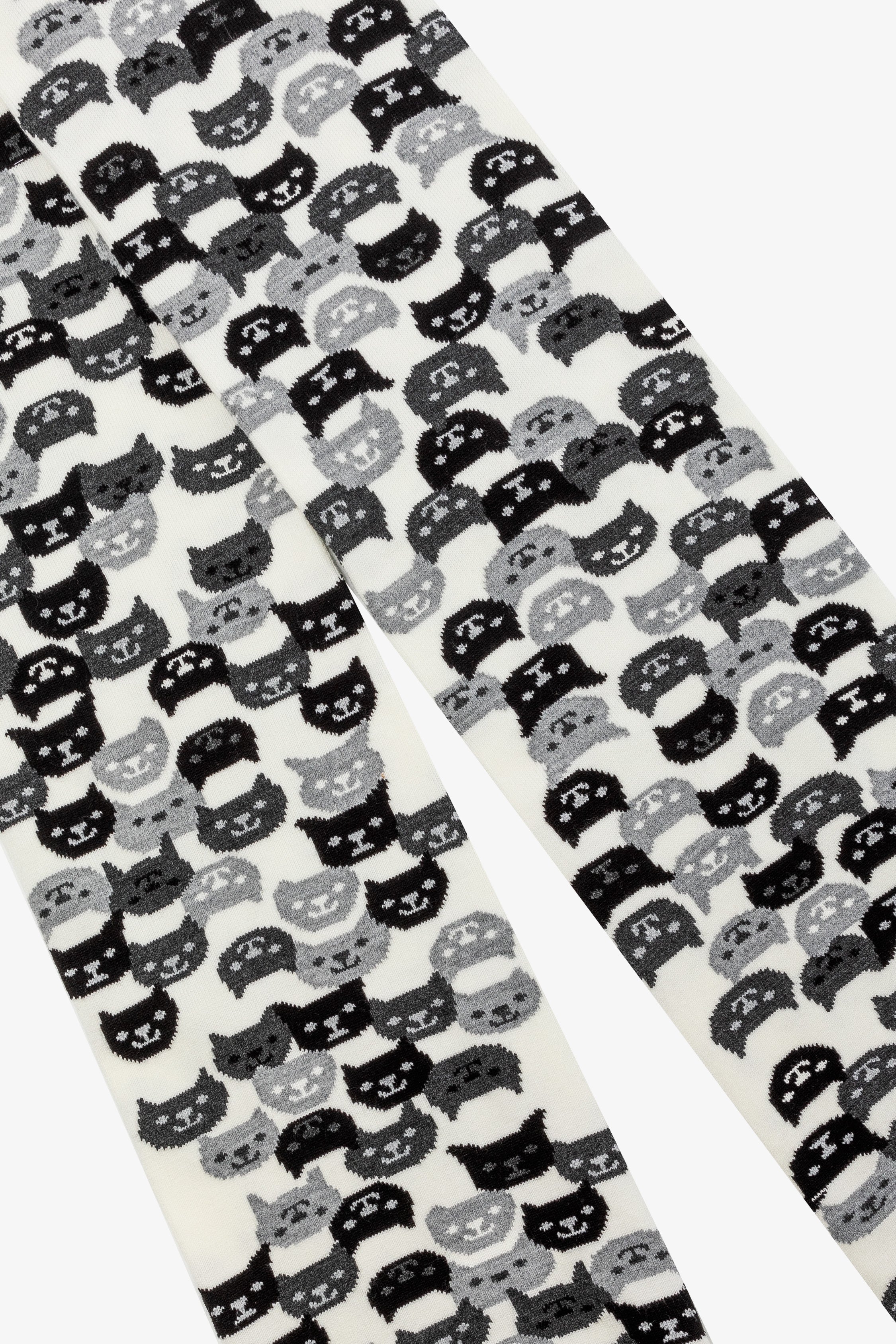JQSCARF41 - Smiling Cat Scarf - Image 3