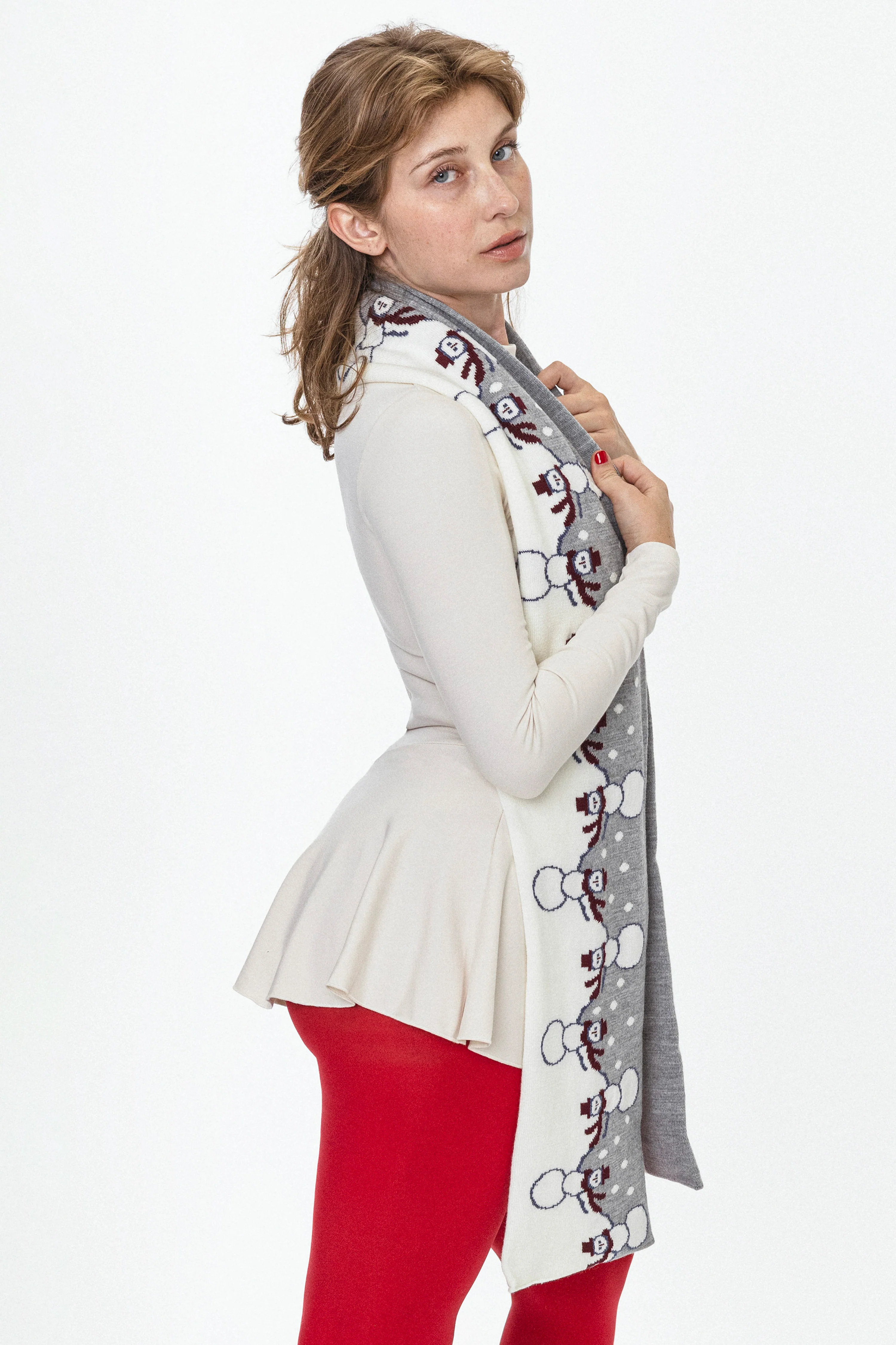 JQSCARF44 - Snowman Scarf - Image 10