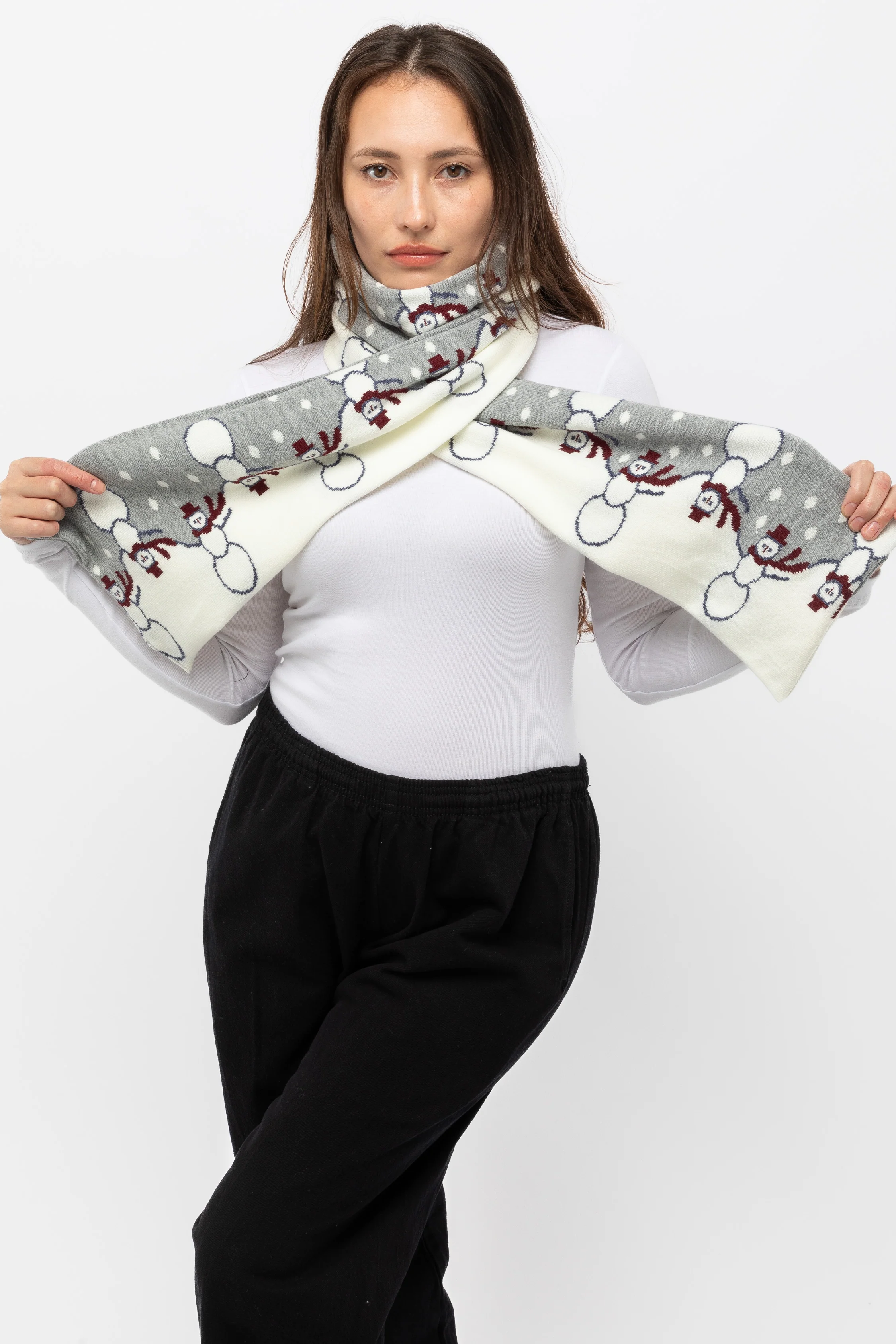 JQSCARF44 - Snowman Scarf - Image 15