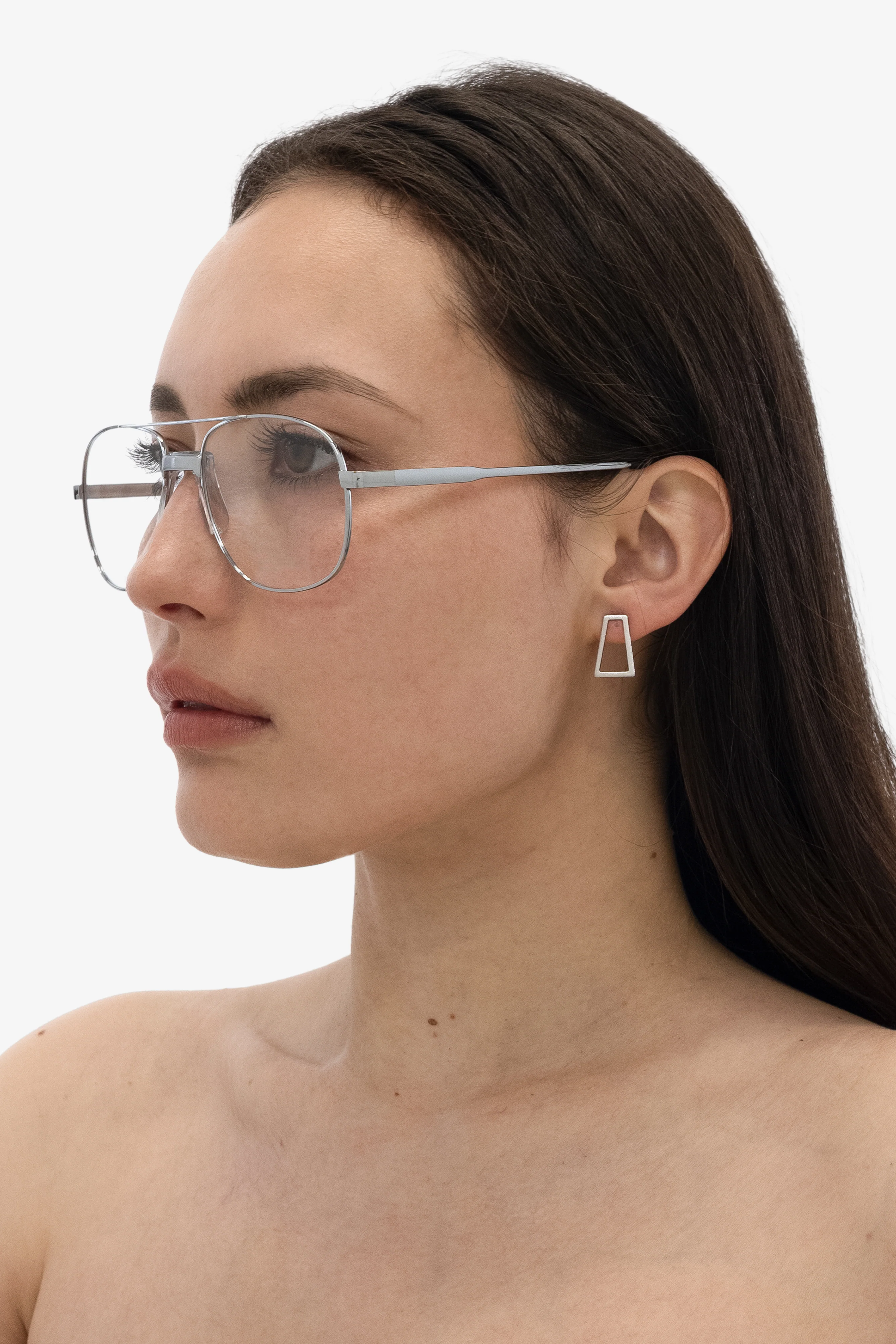 JWL104 - Trapezoid Stud Earrings - Image 3