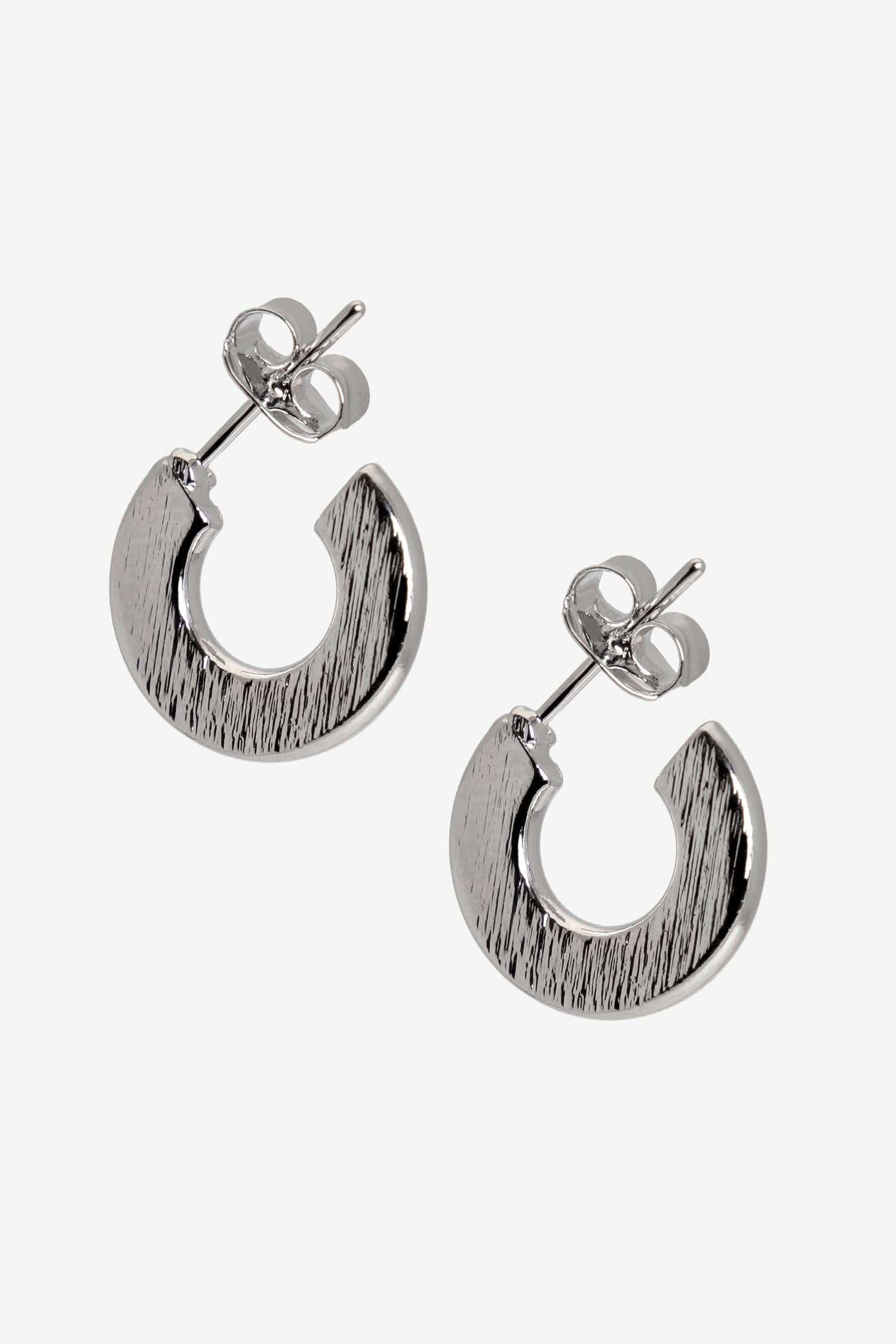 JWL105 - Flat Open Hoop Earrings - Image 2