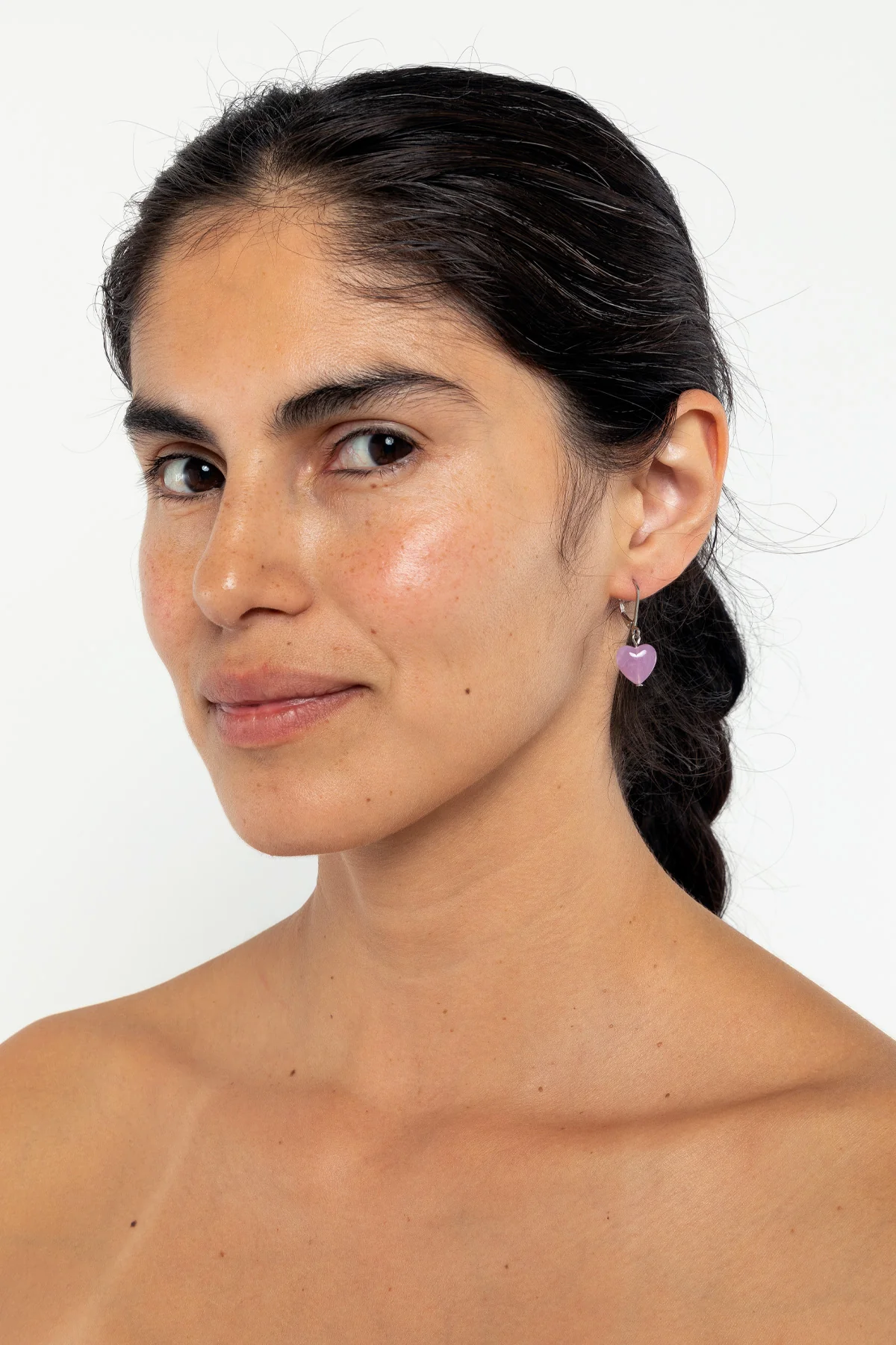 JWL12MH - 12mm Lucite Heart Drop Earrings - Image 6