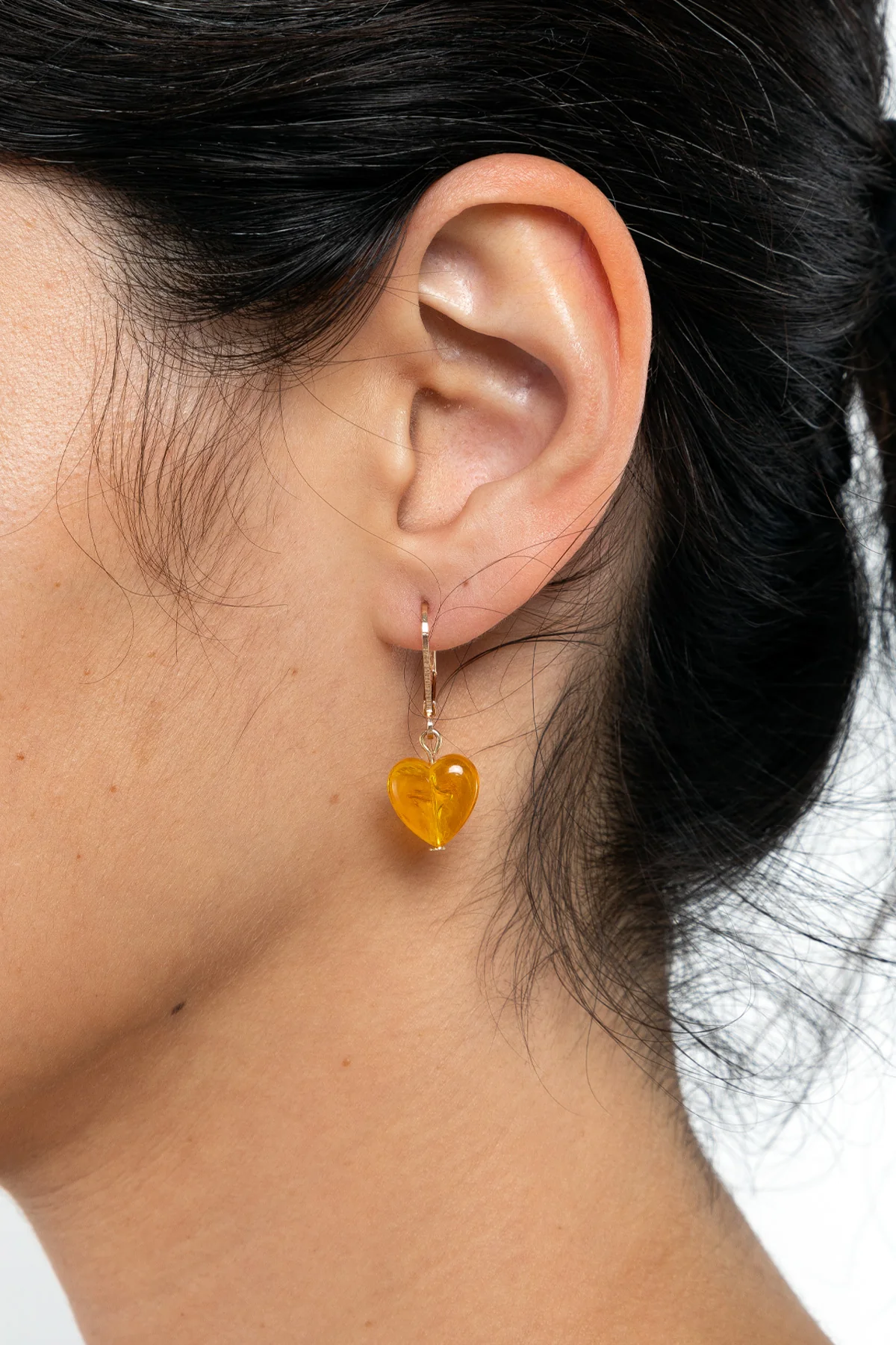 JWL12MH - 12mm Lucite Heart Drop Earrings - Image 8
