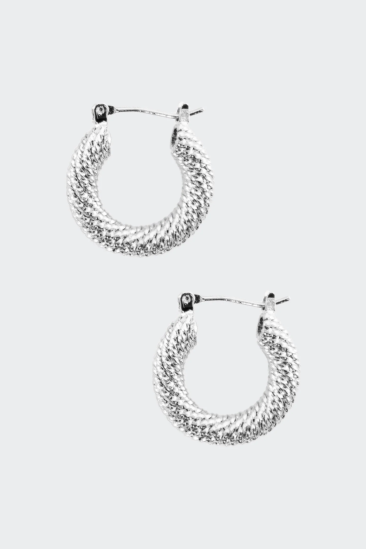 JWL834 - Thick Twisted Pincatch Earrings - Image 2