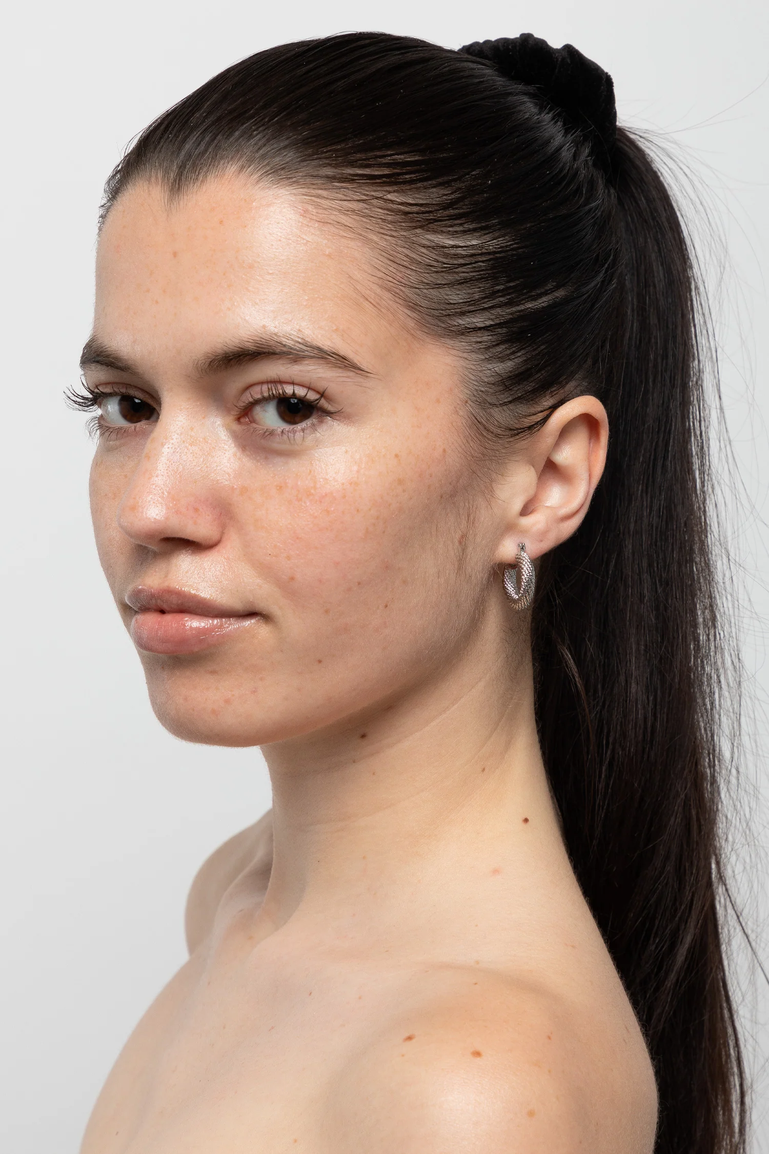 JWL834 - Thick Twisted Pincatch Earrings - Image 5
