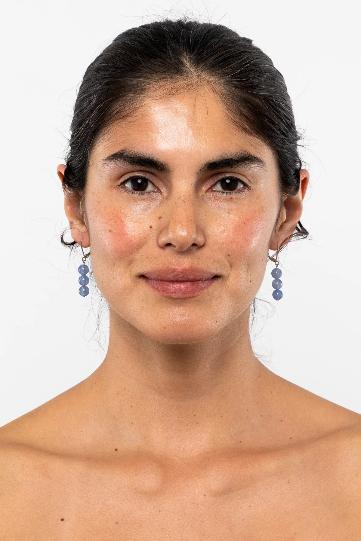 JWL8DE - 8MM Triple Beaded Drop Earrings - Image 12
