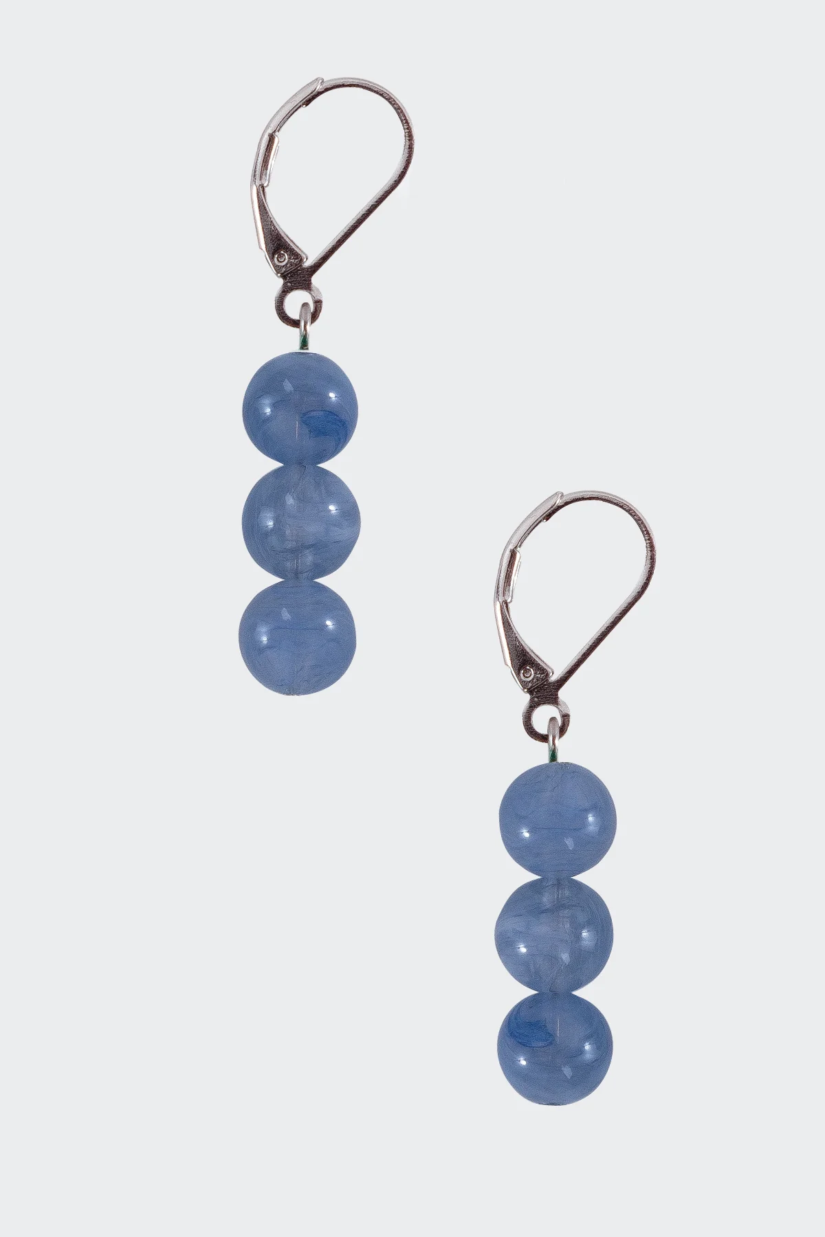 JWL8DE - 8MM Triple Beaded Drop Earrings - Image 5