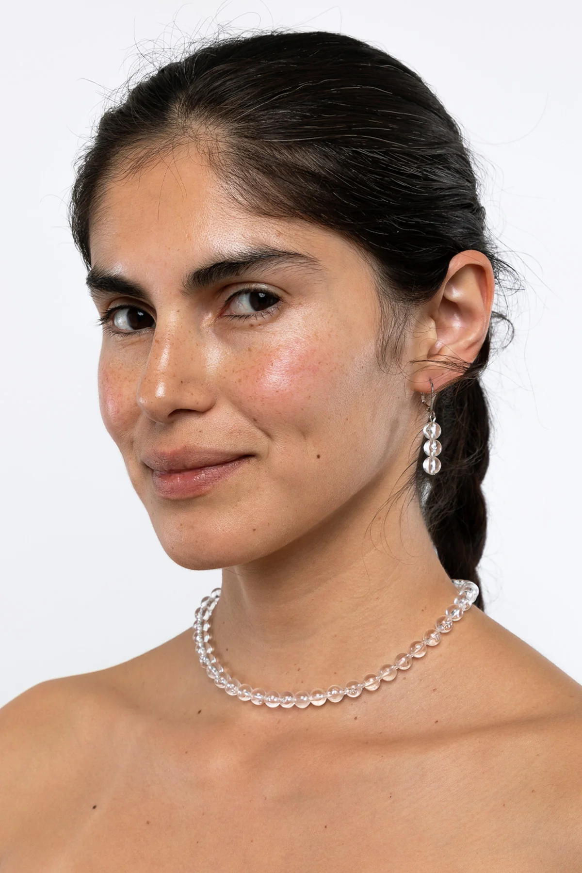 JWL8DE - 8MM Triple Beaded Drop Earrings - Image 9