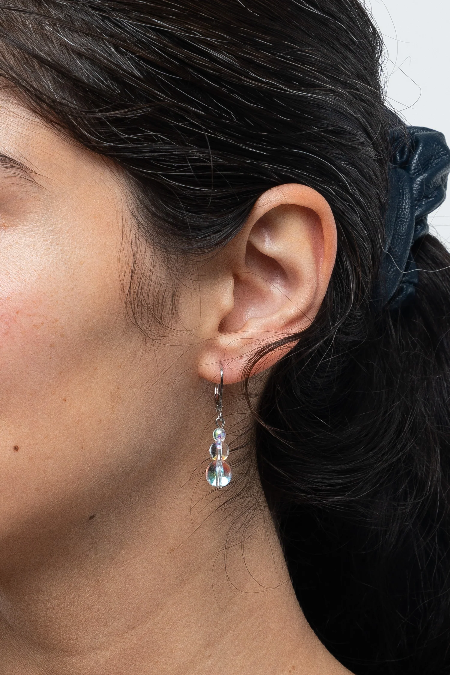JWLIGD - Iridescent Glass Drop Earrings - Image 3