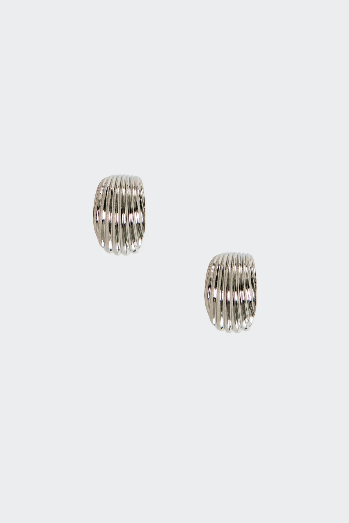 JWLMR - Mini Ridge Hoop Earrings - Image 10