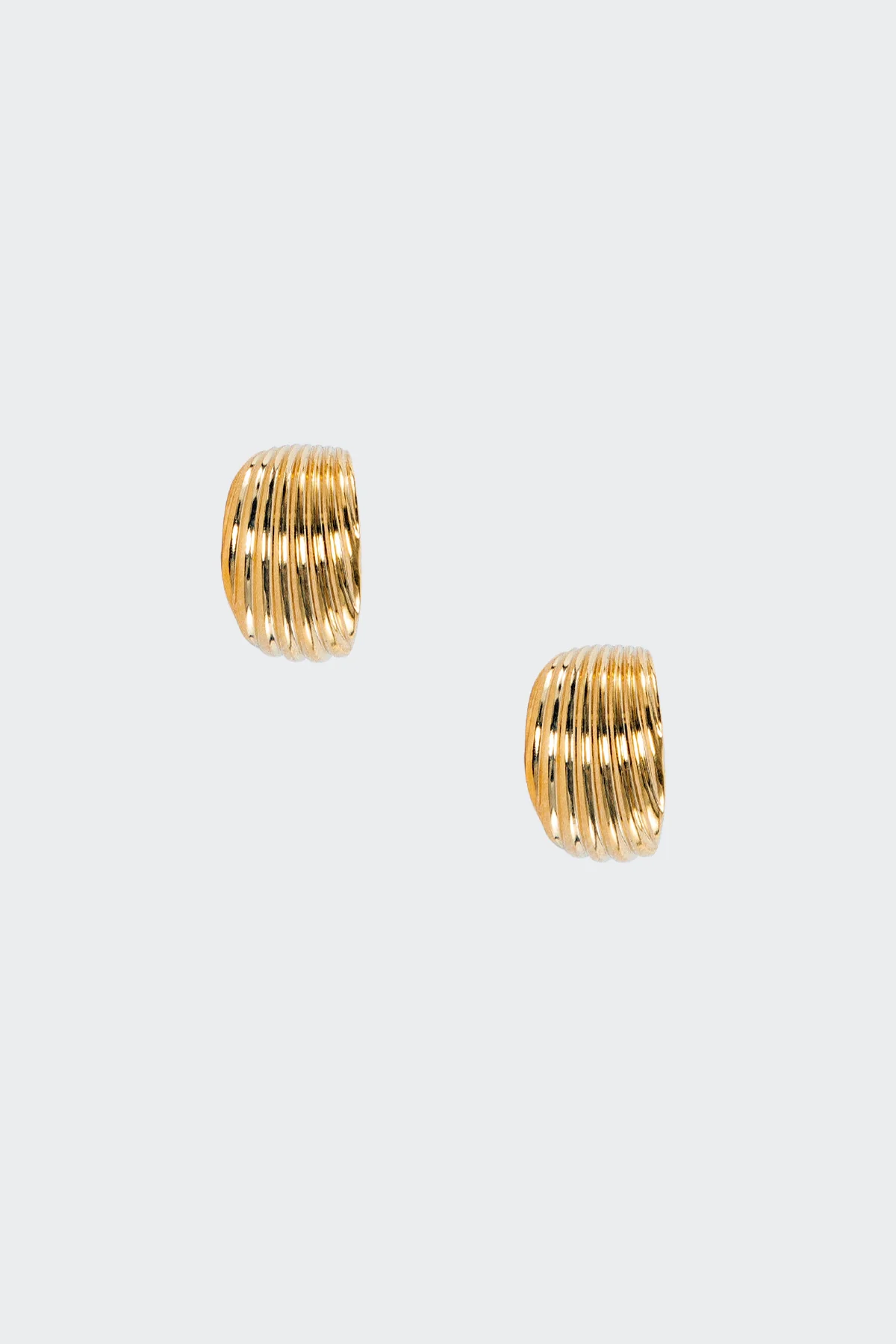 JWLMR - Mini Ridge Hoop Earrings - Image 4