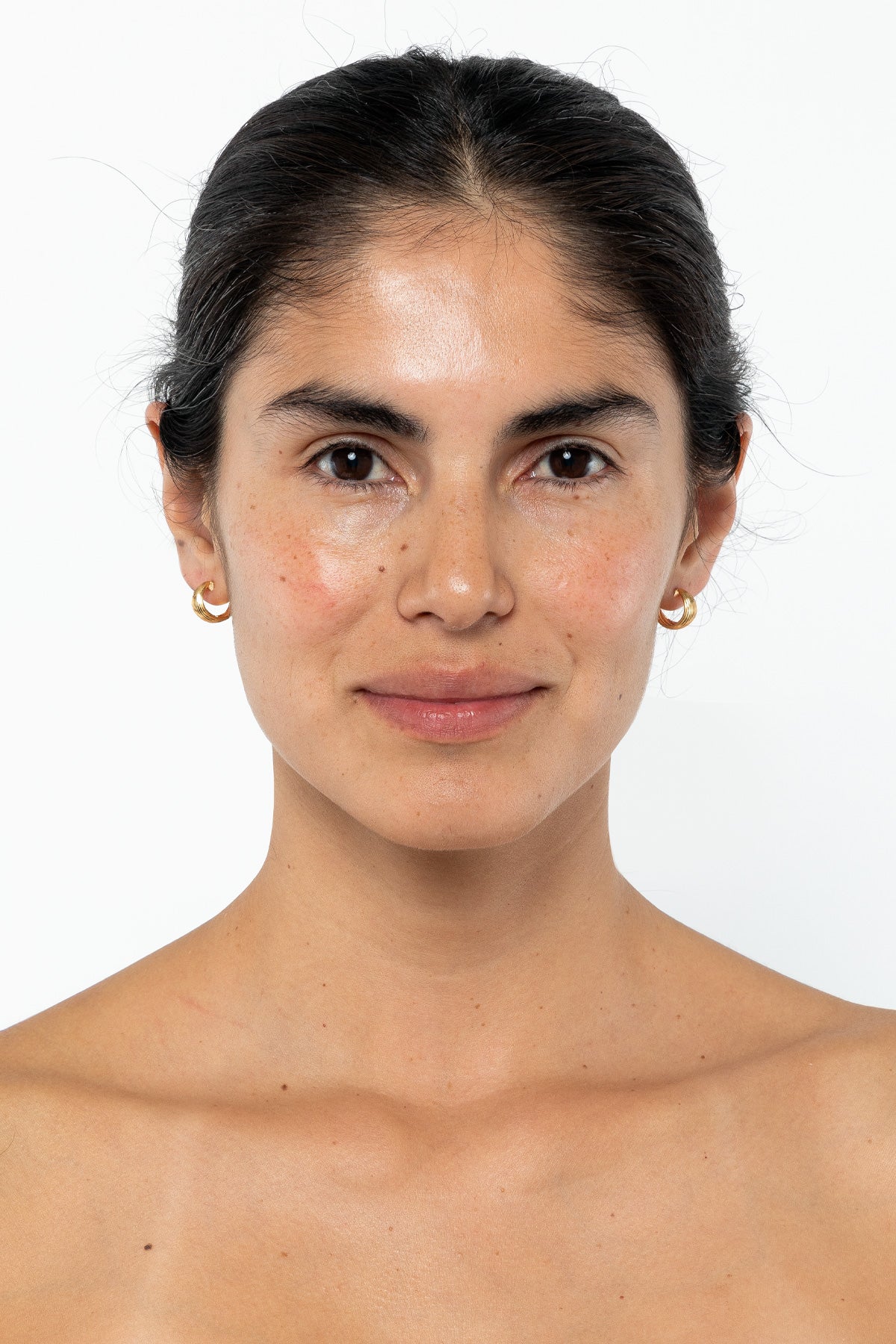 JWLMR - Mini Ridge Hoop Earrings - Image 5