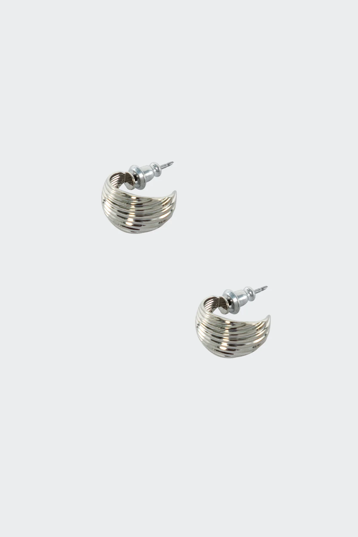 JWLMR - Mini Ridge Hoop Earrings - Image 8