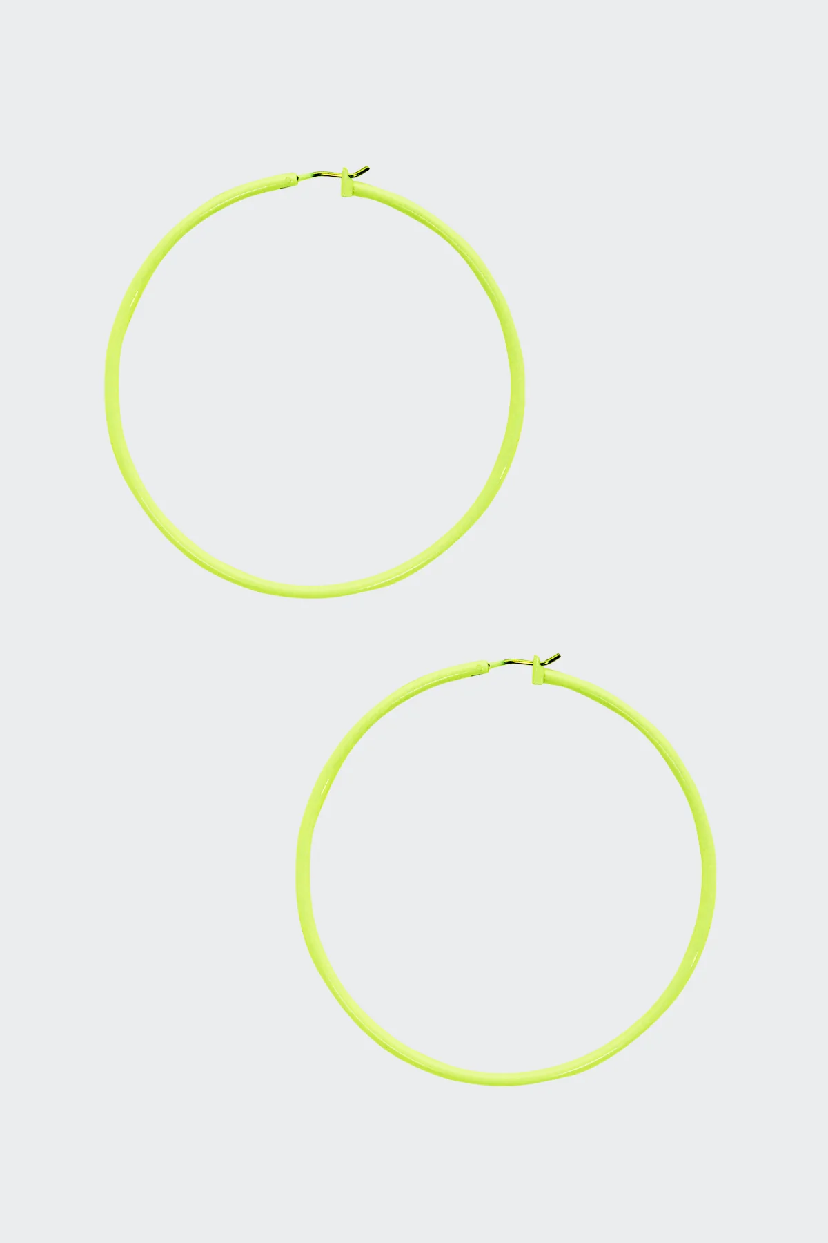 JWLNHE - Neon Yellow Hoop Earrings - Image 3