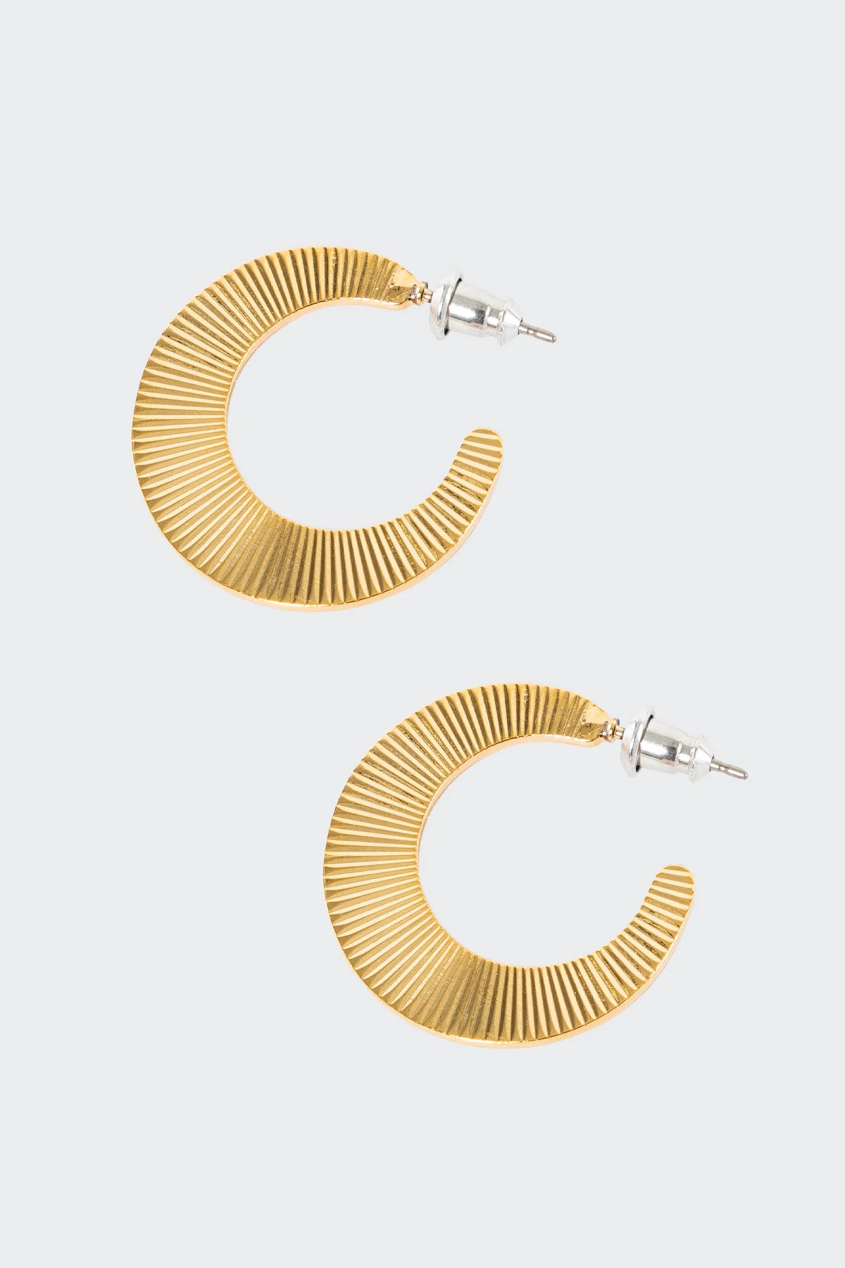 JWLSM - Small Moon Hoop Earrings - Image 4