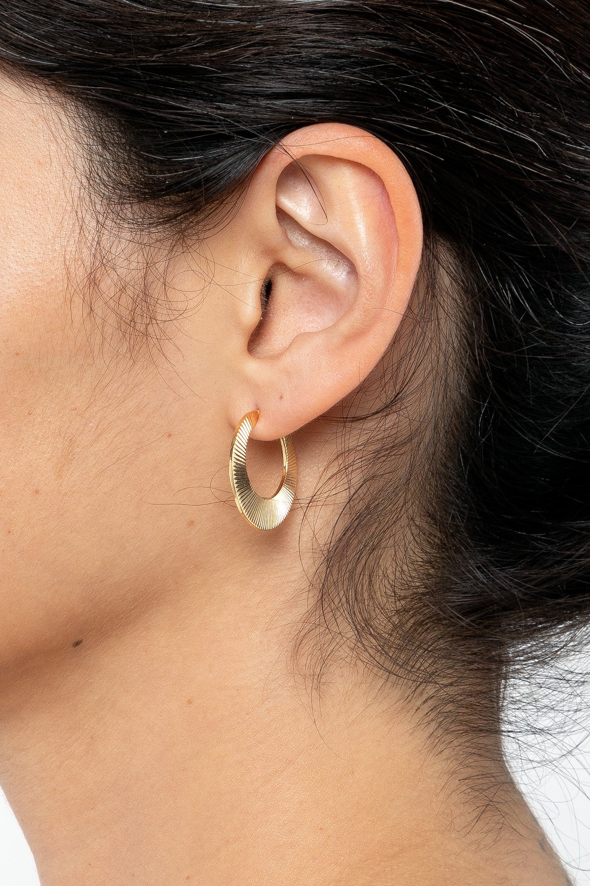JWLSM - Small Moon Hoop Earrings - Image 5
