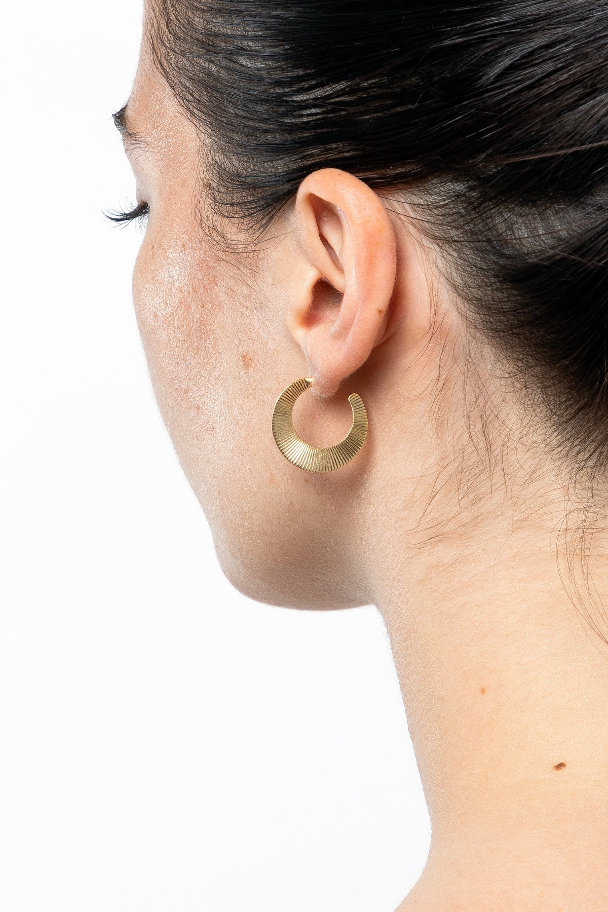 JWLSM - Small Moon Hoop Earrings - Image 8