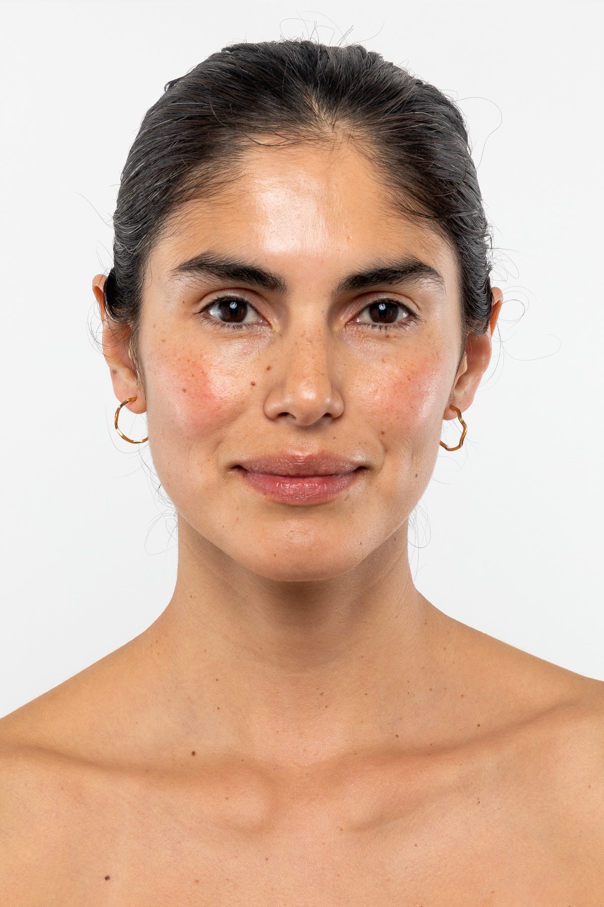 JWLWEH - Wavy Enameled Hoop Earrings - Image 2
