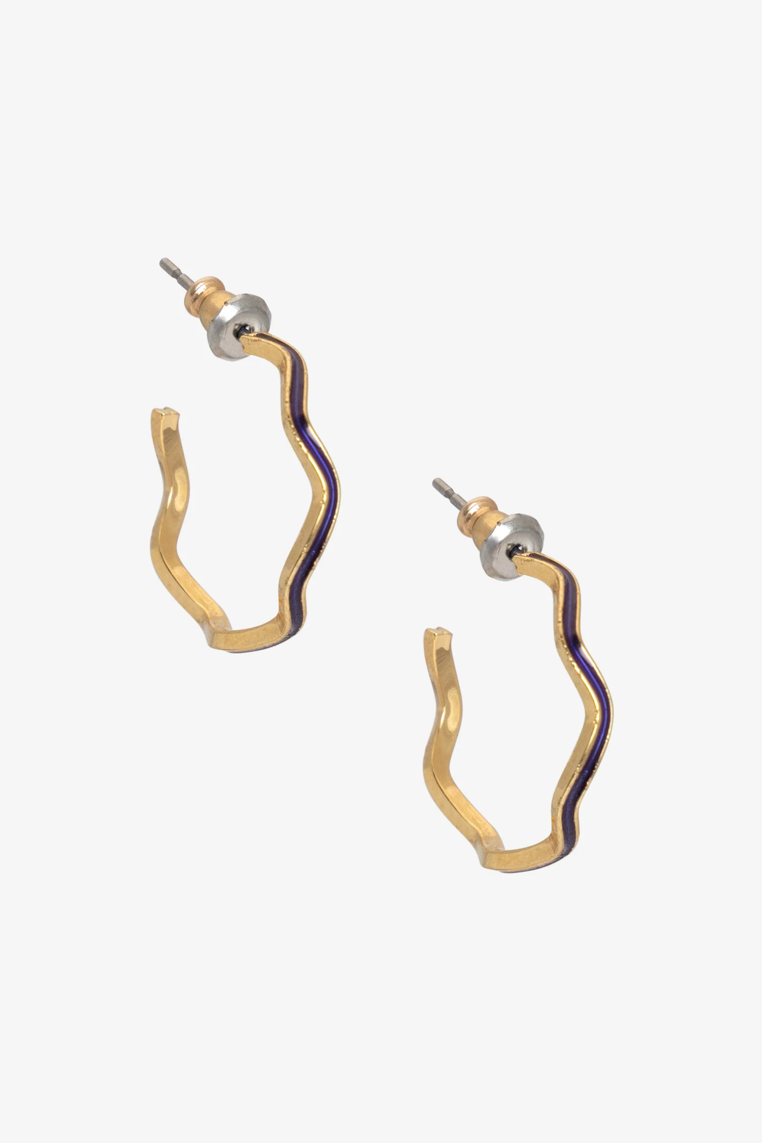 JWLWEH - Wavy Enameled Hoop Earrings - Image 33