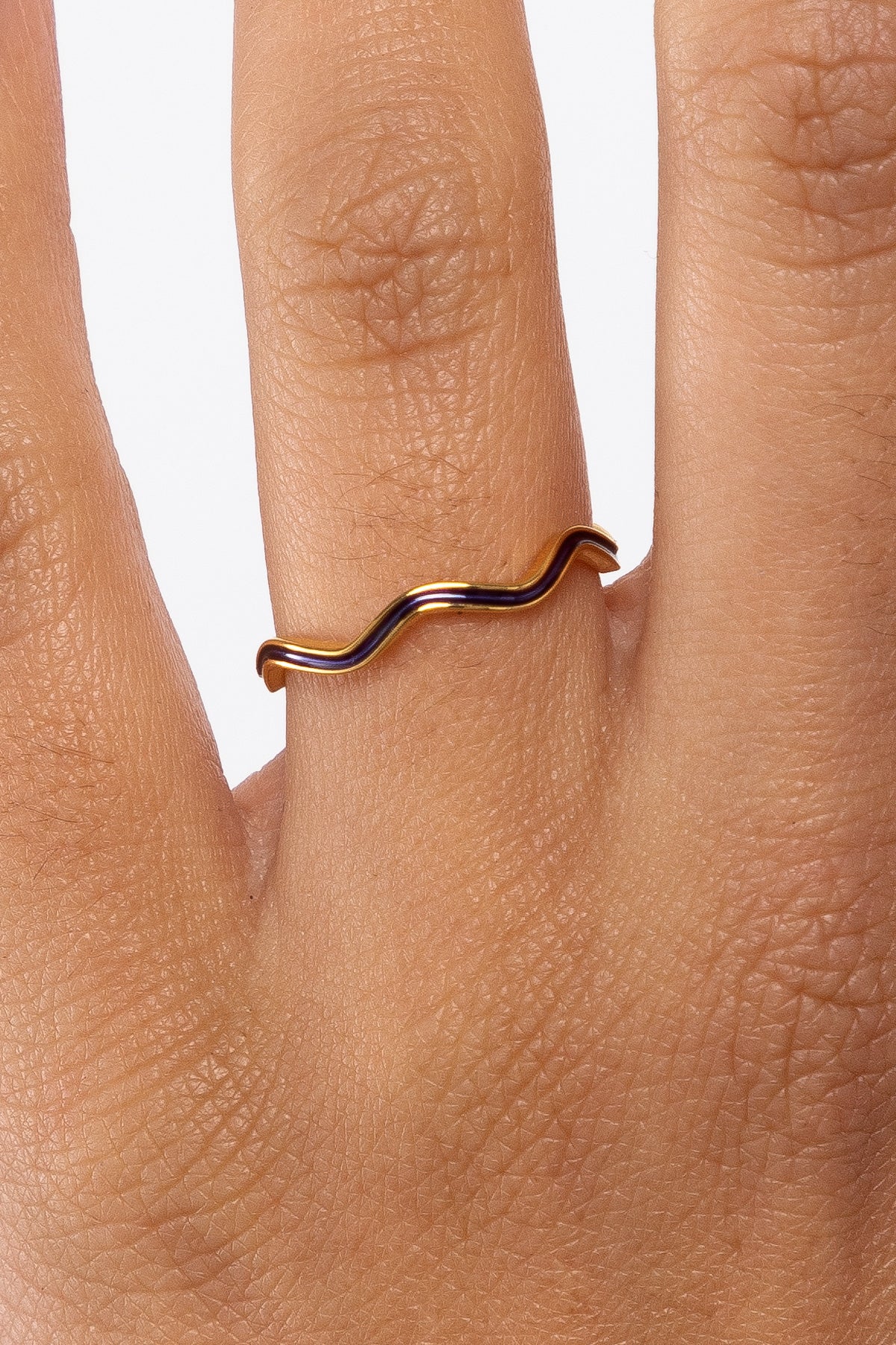 JWLWER - Wavy Enameled Stacking Ring - Image 11