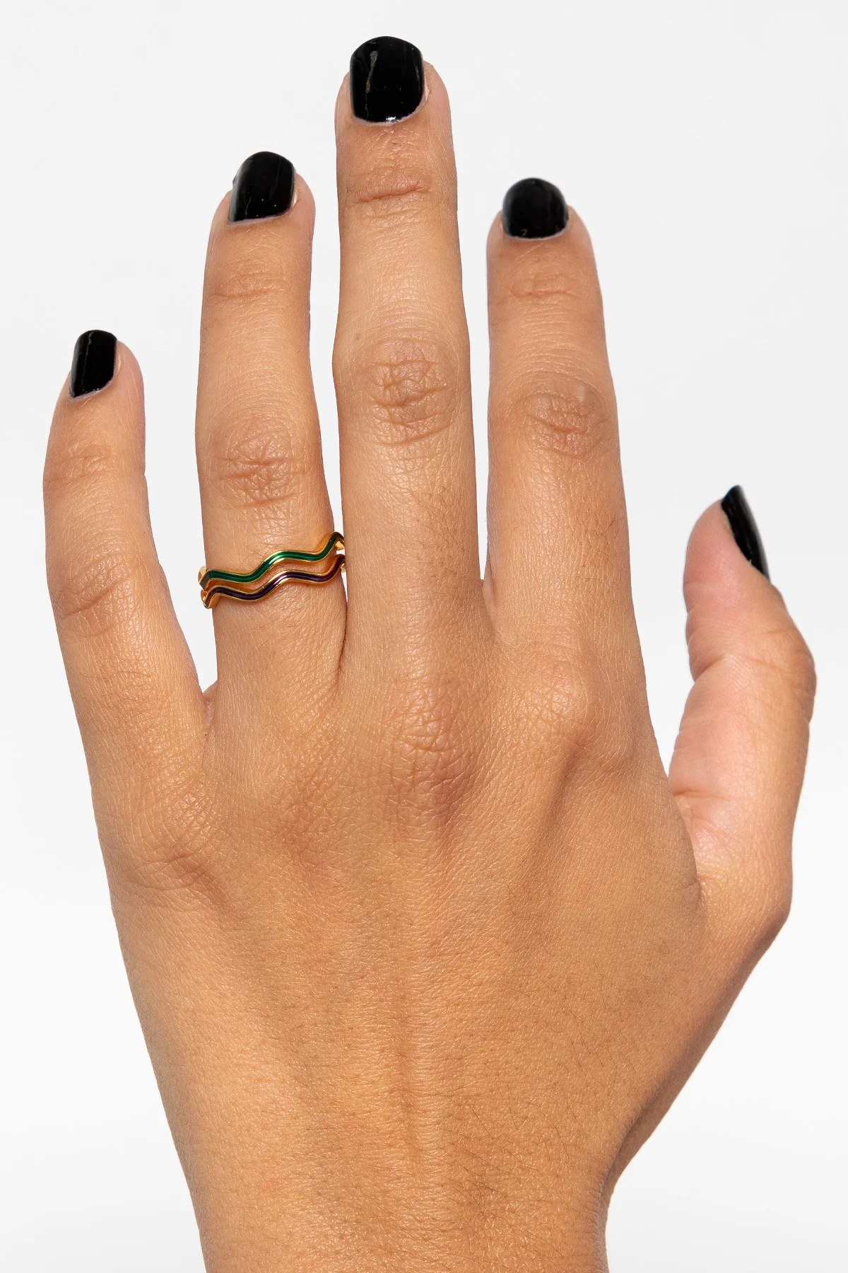 JWLWER - Wavy Enameled Stacking Ring - Image 33