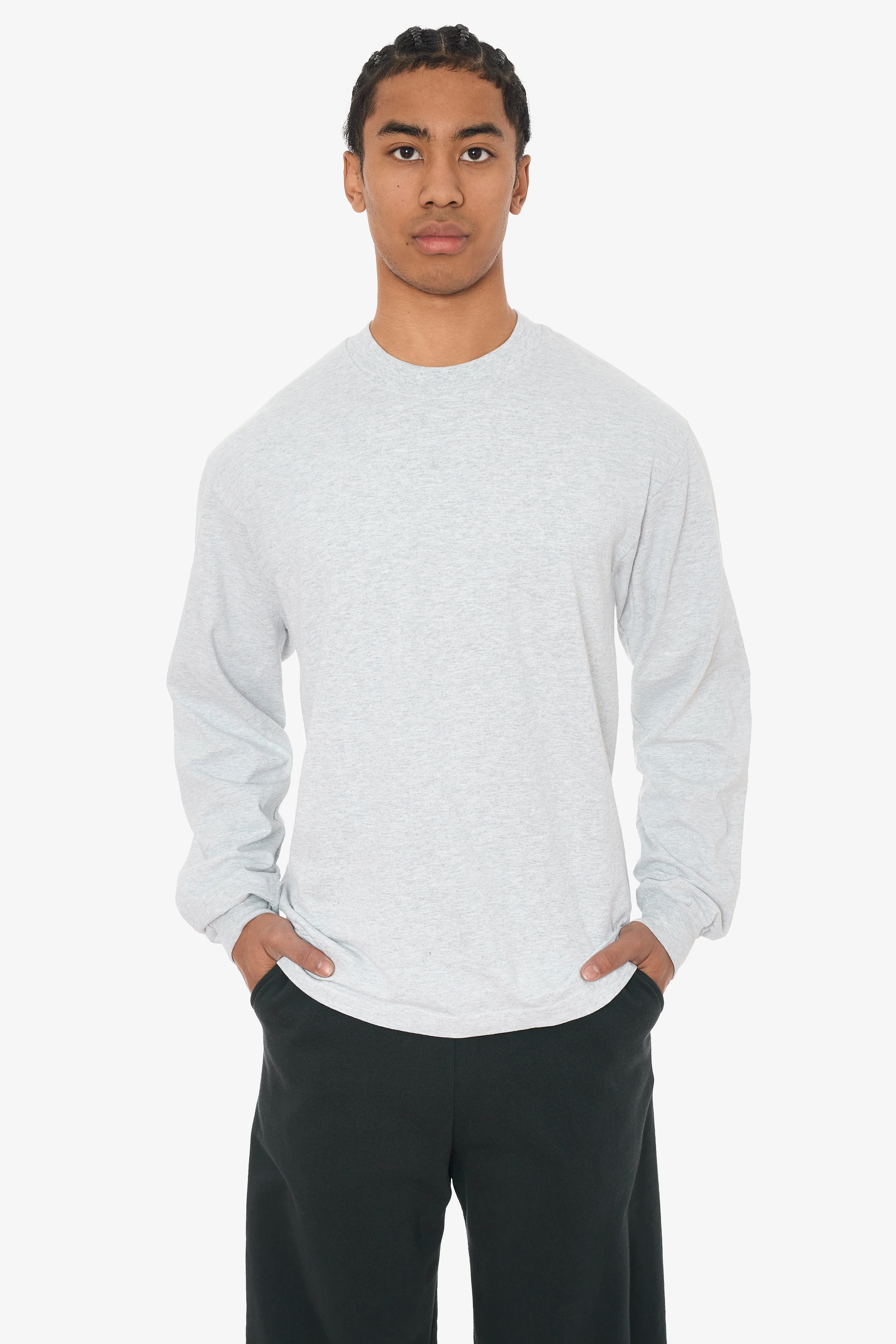 1807GD - 6.5oz Long Sleeve Garment Dye Crew Neck T-Shirt - Image 10