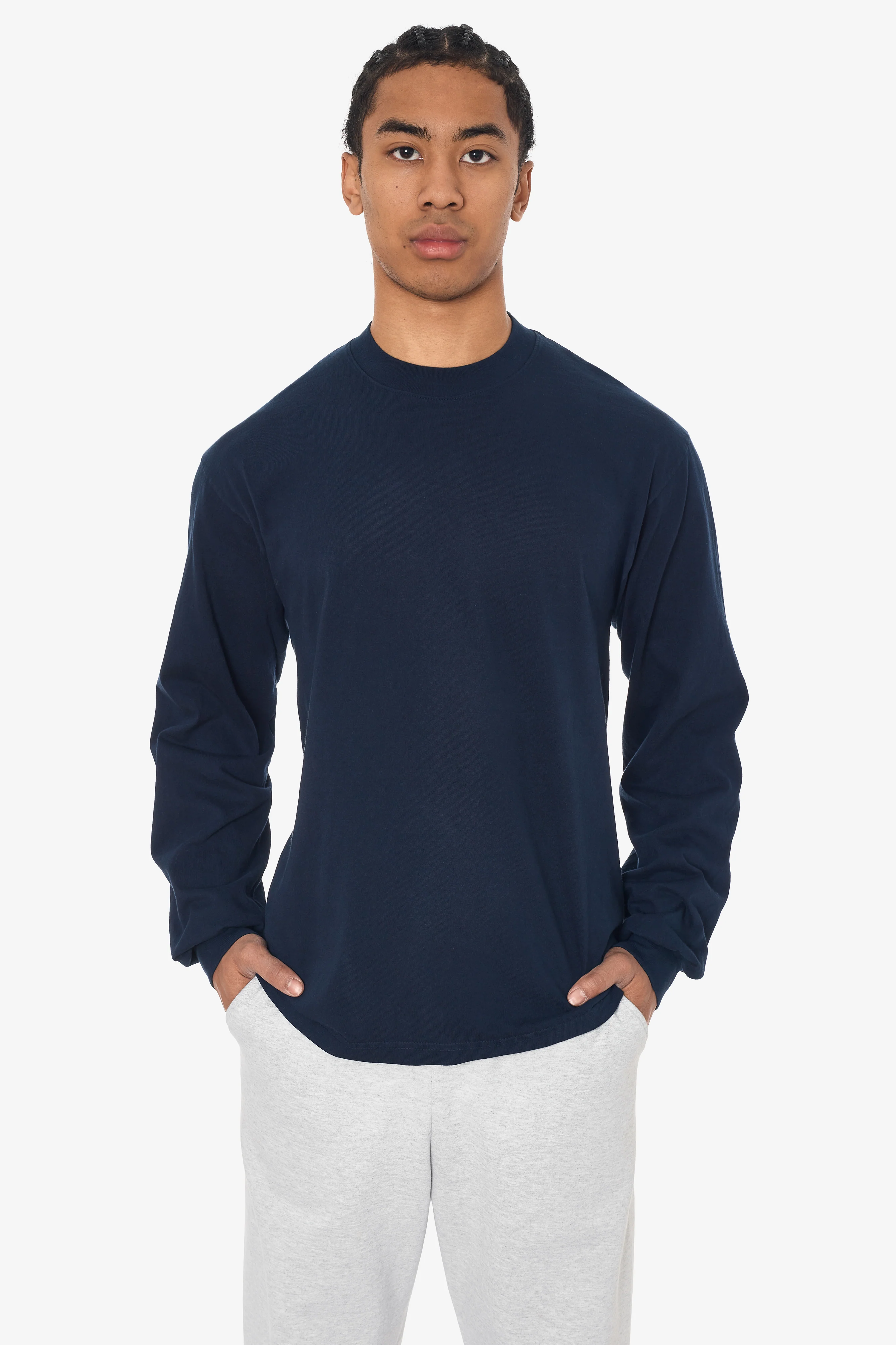 1807GD - 6.5oz Long Sleeve Garment Dye Crew Neck T-Shirt - Image 15