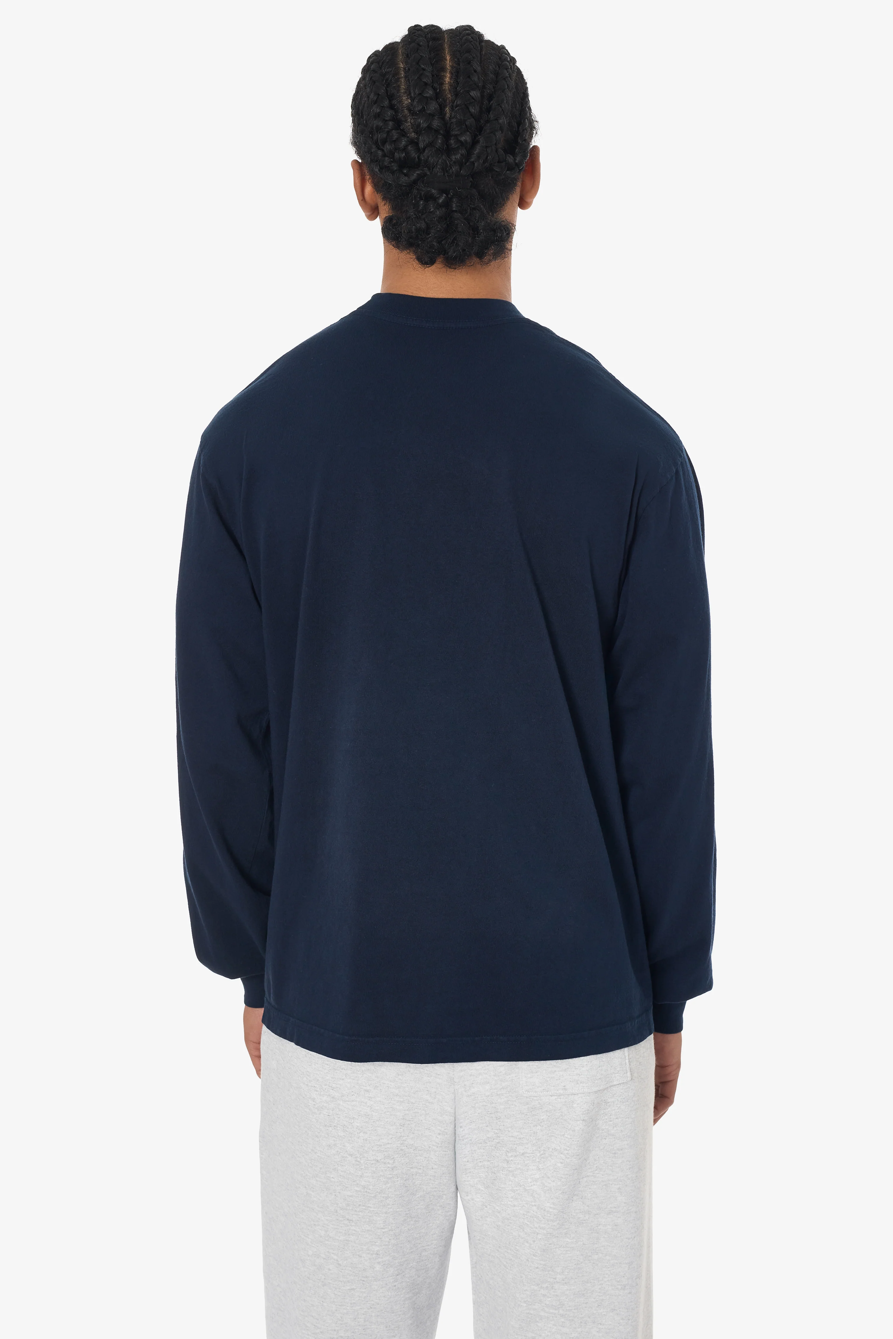 1807GD - 6.5oz Long Sleeve Garment Dye Crew Neck T-Shirt - Image 16