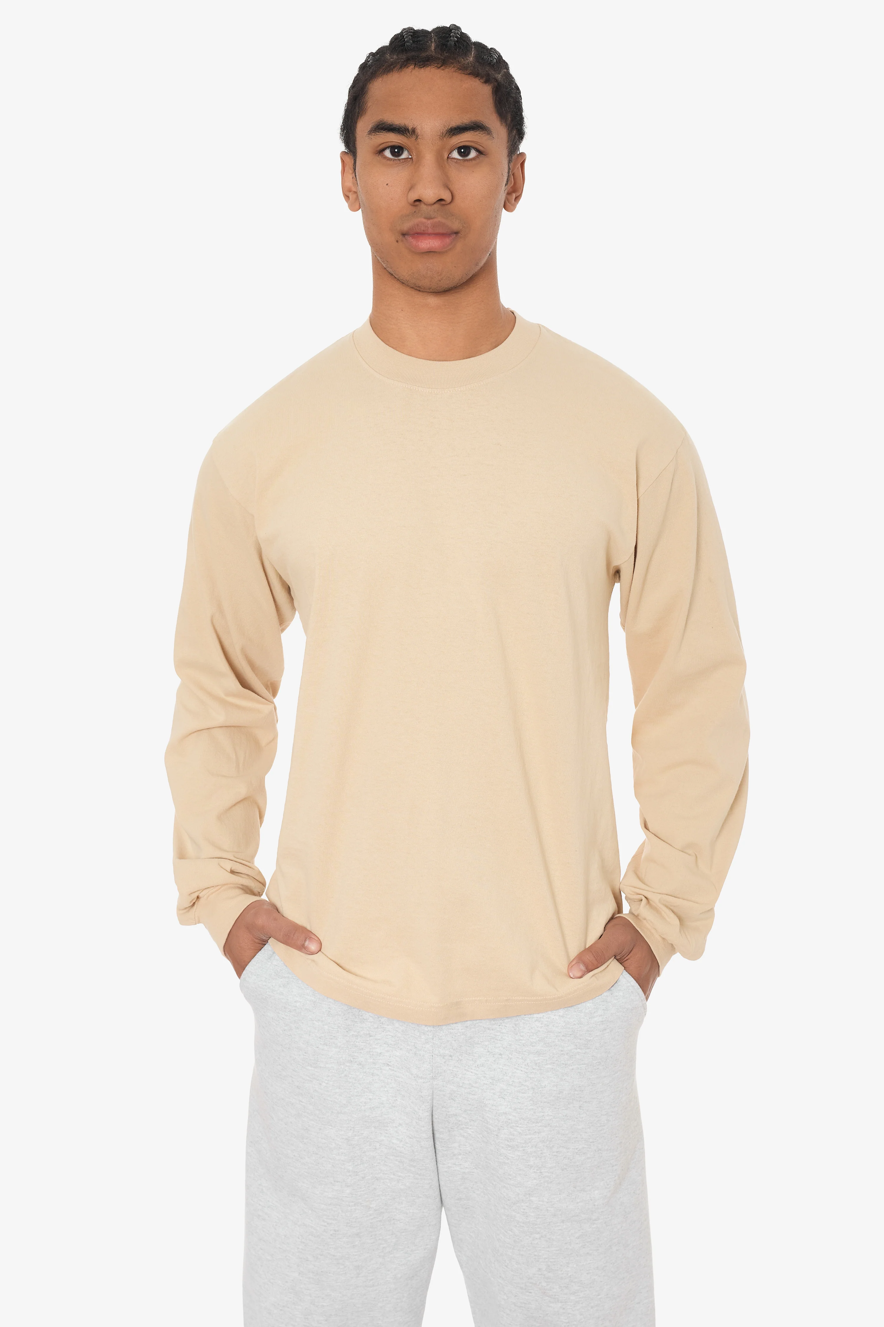 1807GD - 6.5oz Long Sleeve Garment Dye Crew Neck T-Shirt - Image 17