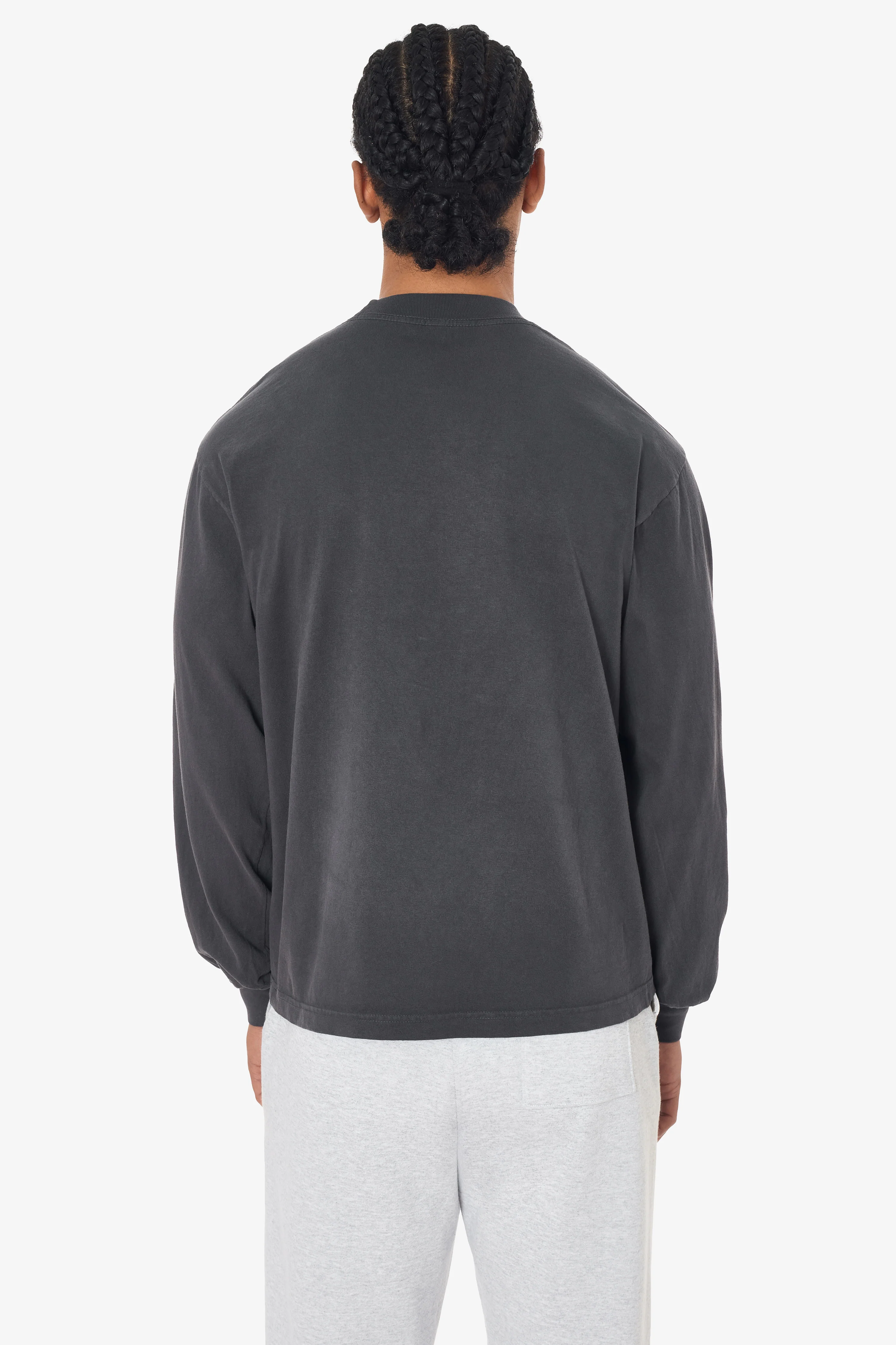 1807GD - 6.5oz Long Sleeve Garment Dye Crew Neck T-Shirt - Image 20
