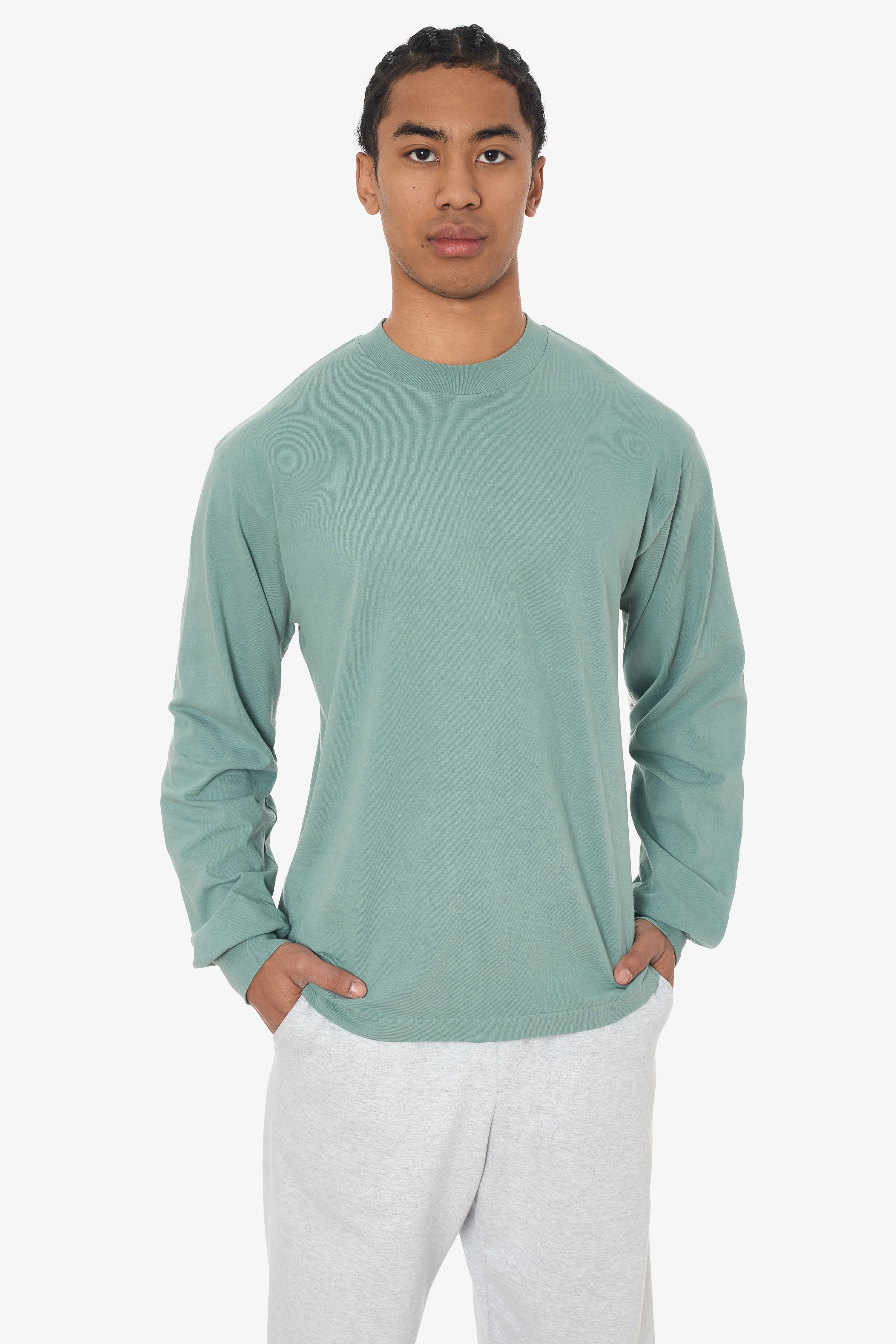 1807GD - 6.5oz Long Sleeve Garment Dye Crew Neck T-Shirt - Image 21