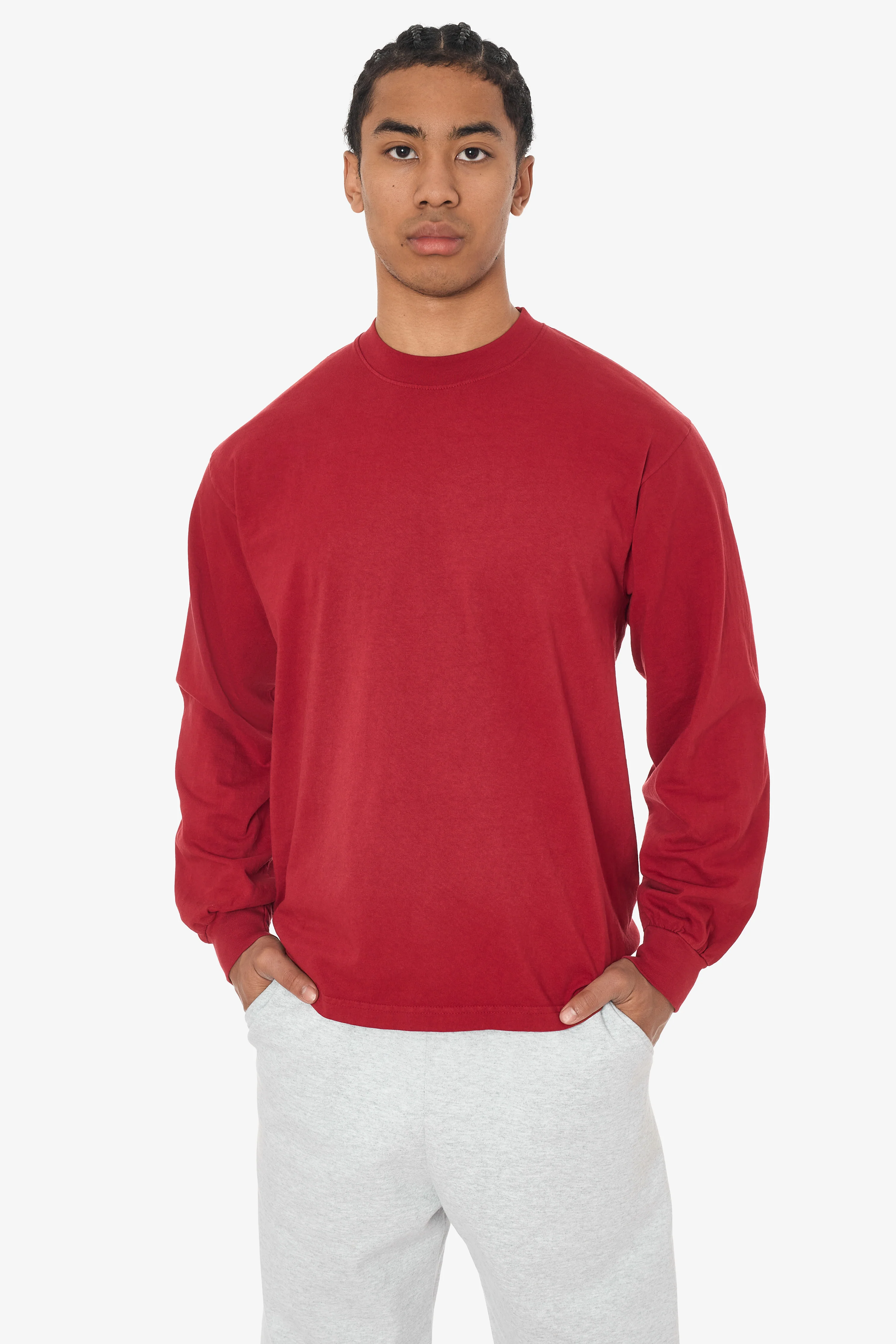 1807GD - 6.5oz Long Sleeve Garment Dye Crew Neck T-Shirt - Image 24