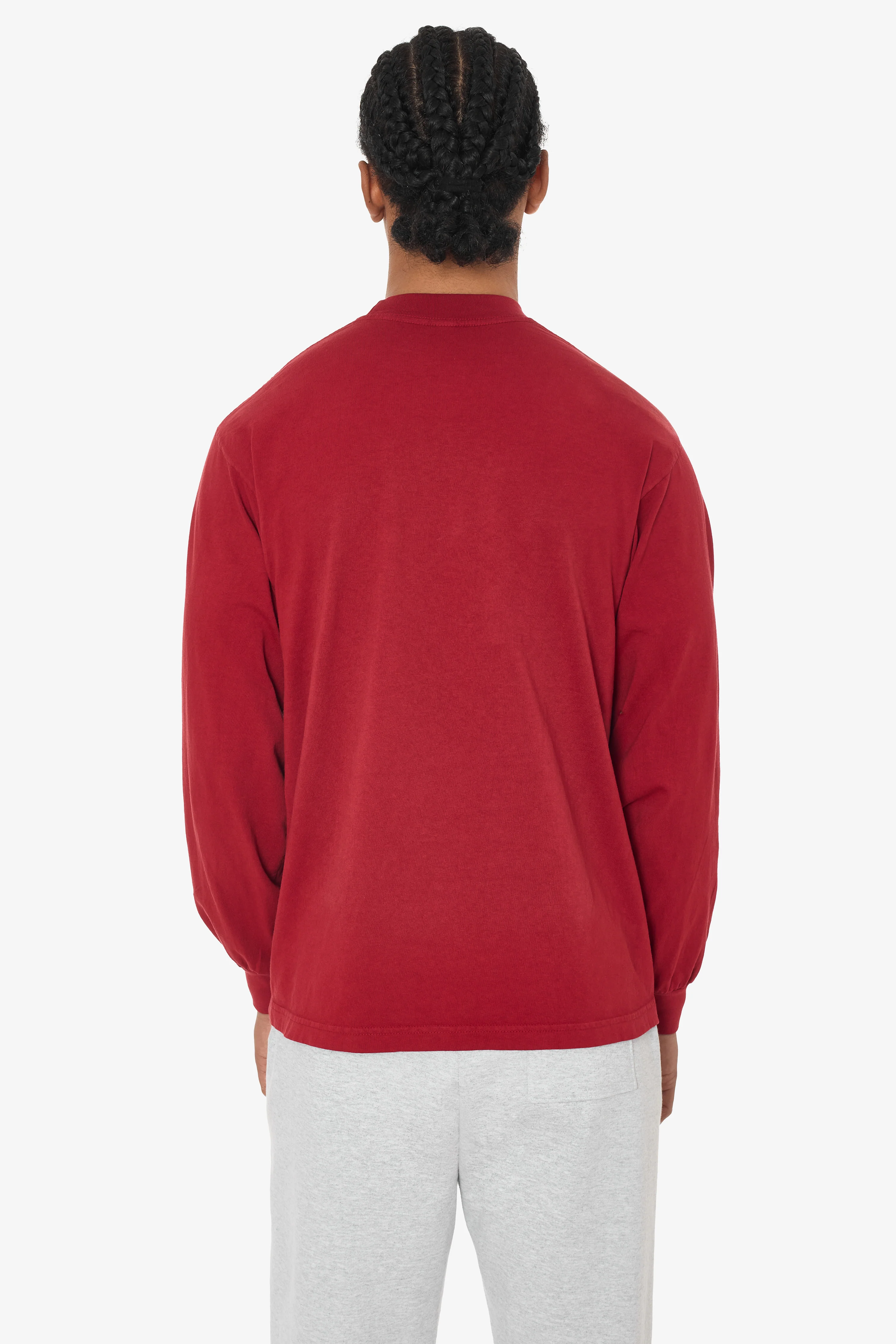 1807GD - 6.5oz Long Sleeve Garment Dye Crew Neck T-Shirt - Image 25