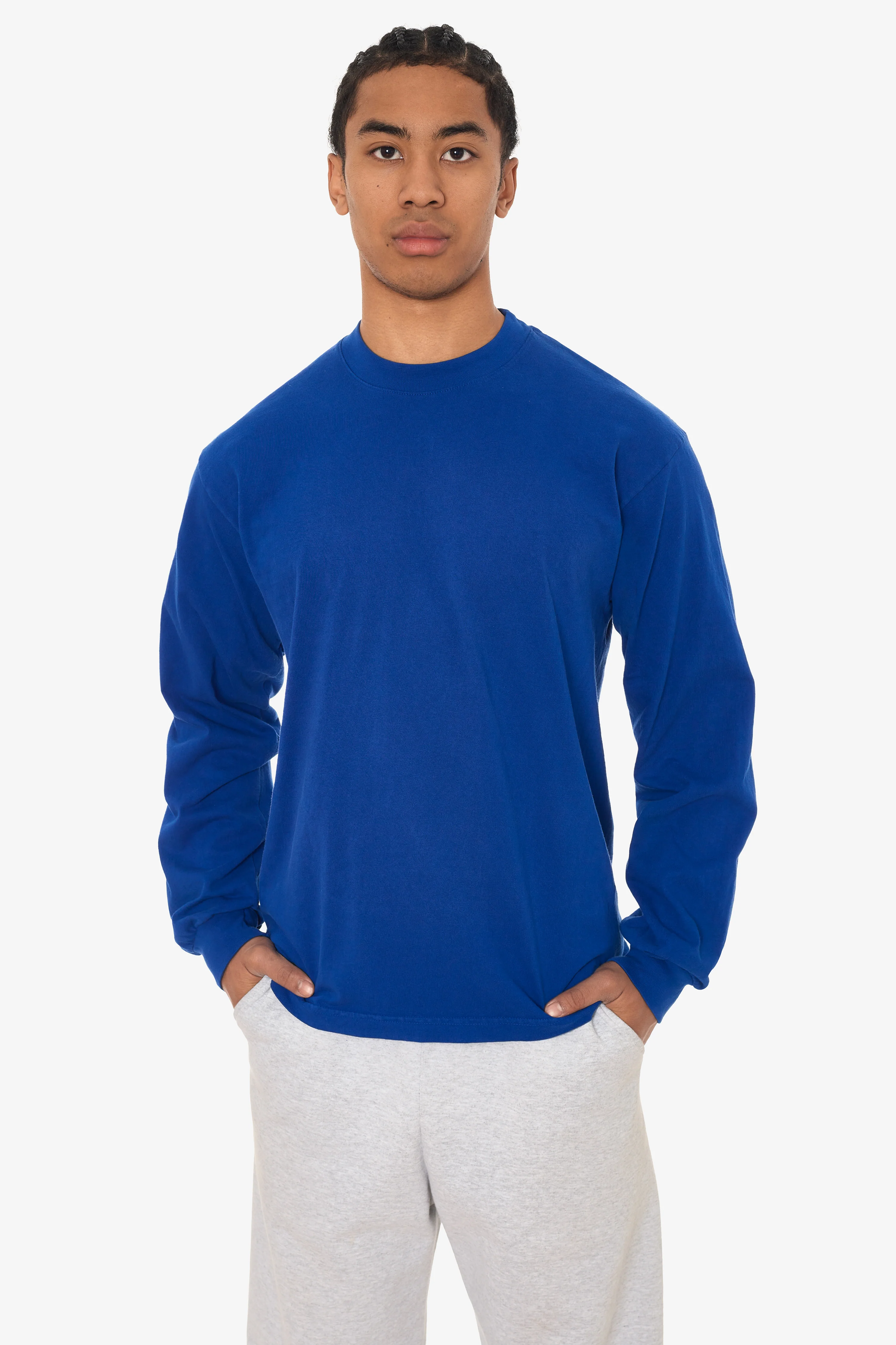1807GD - 6.5oz Long Sleeve Garment Dye Crew Neck T-Shirt - Image 29