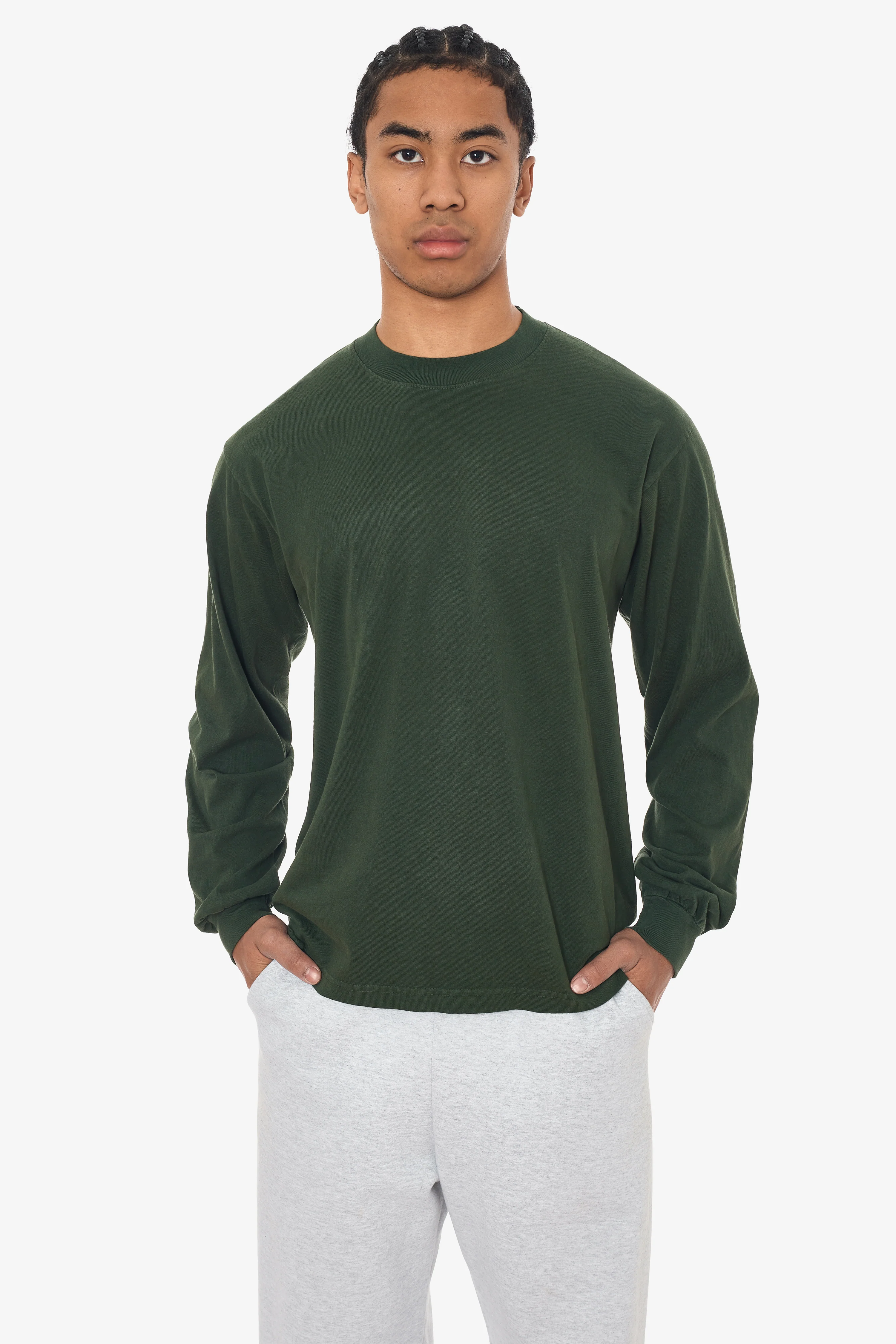 1807GD - 6.5oz Long Sleeve Garment Dye Crew Neck T-Shirt - Image 3