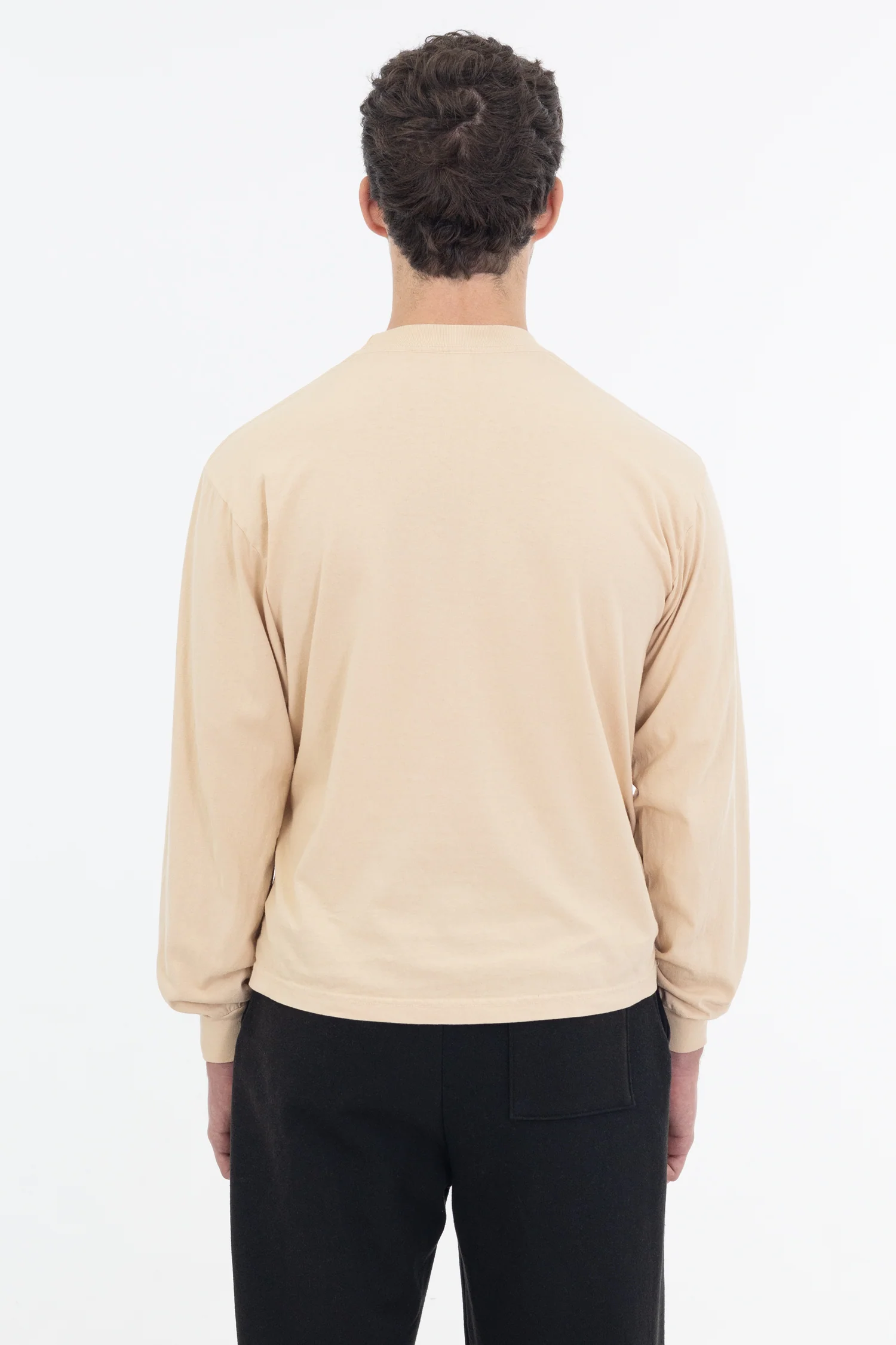 1807GD - 6.5oz Long Sleeve Garment Dye Crew Neck T-Shirt - Image 35
