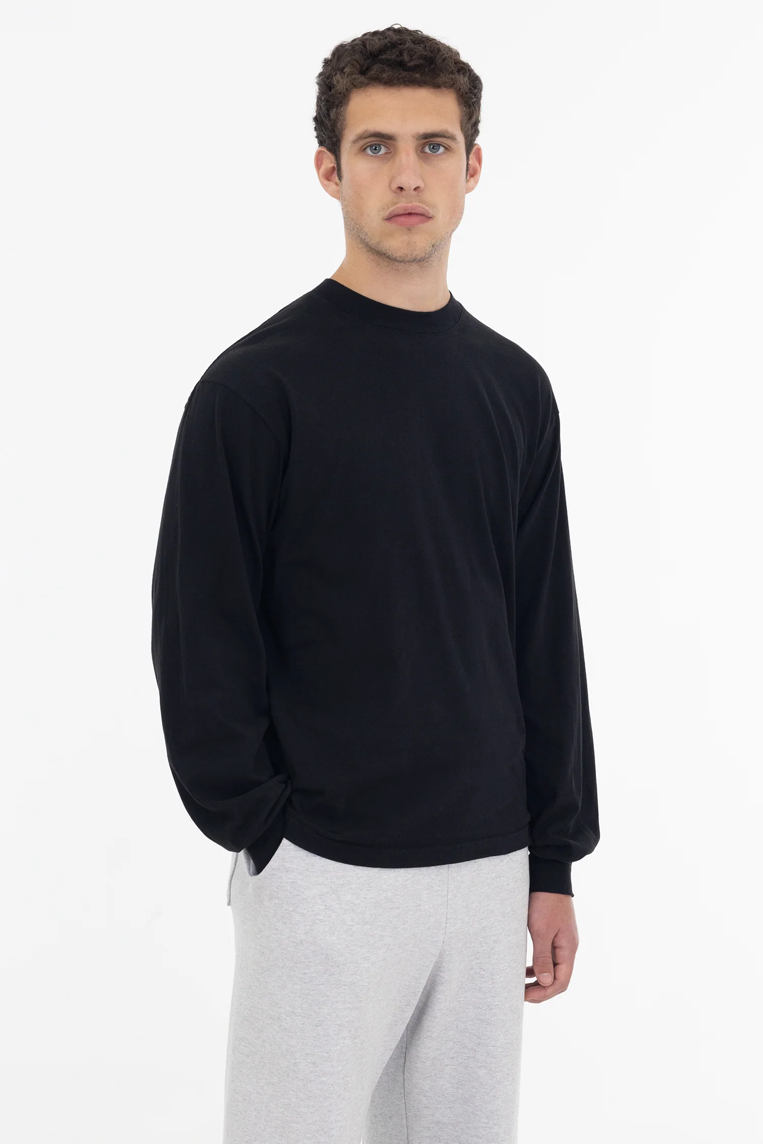 1807GD - 6.5oz Long Sleeve Garment Dye Crew Neck T-Shirt - Image 36