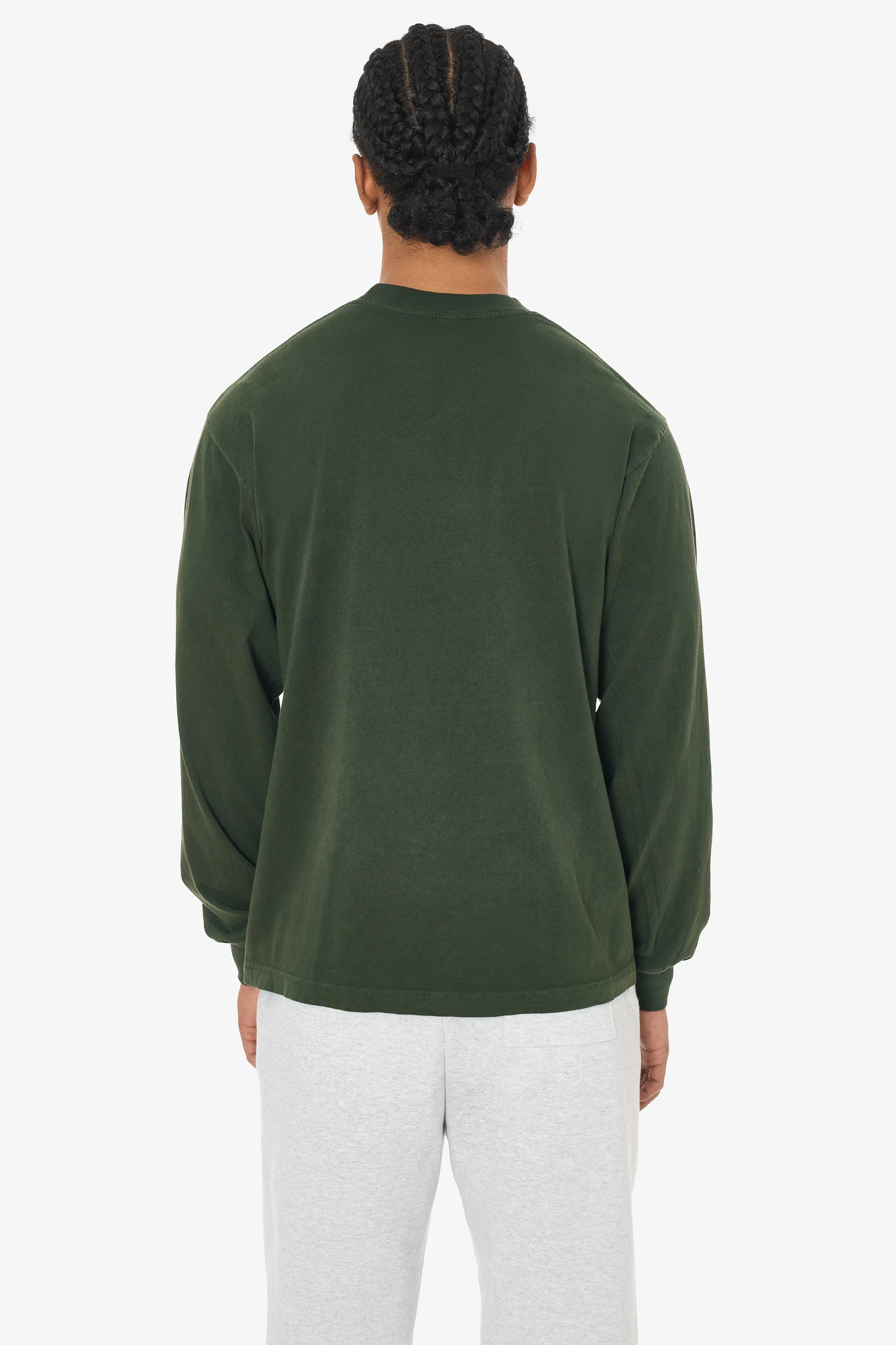 1807GD - 6.5oz Long Sleeve Garment Dye Crew Neck T-Shirt - Image 4