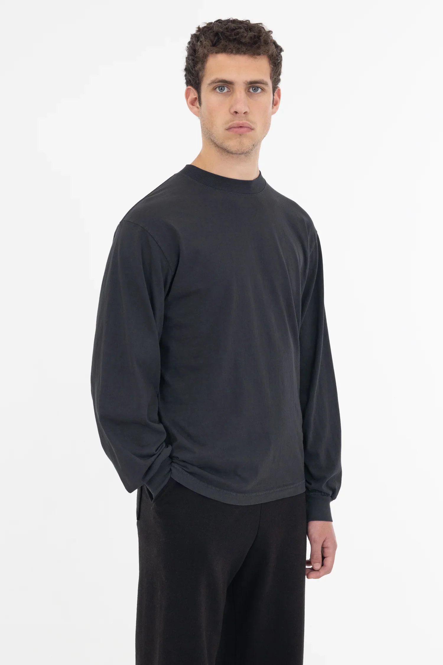 1807GD - 6.5oz Long Sleeve Garment Dye Crew Neck T-Shirt - Image 42