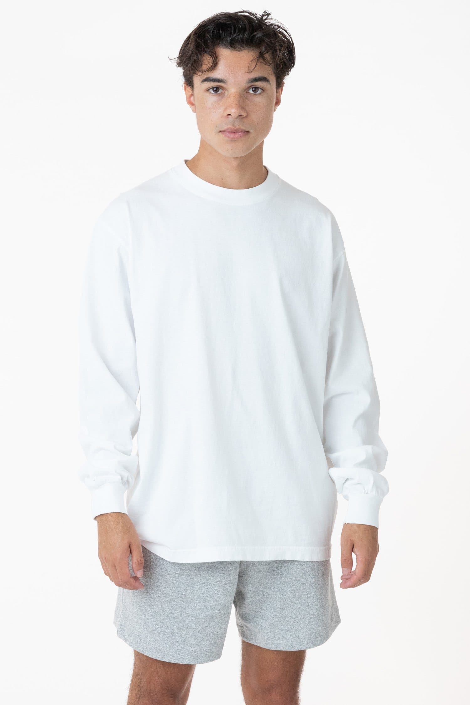 1807GD - 6.5oz Long Sleeve Garment Dye Crew Neck T-Shirt - Image 44