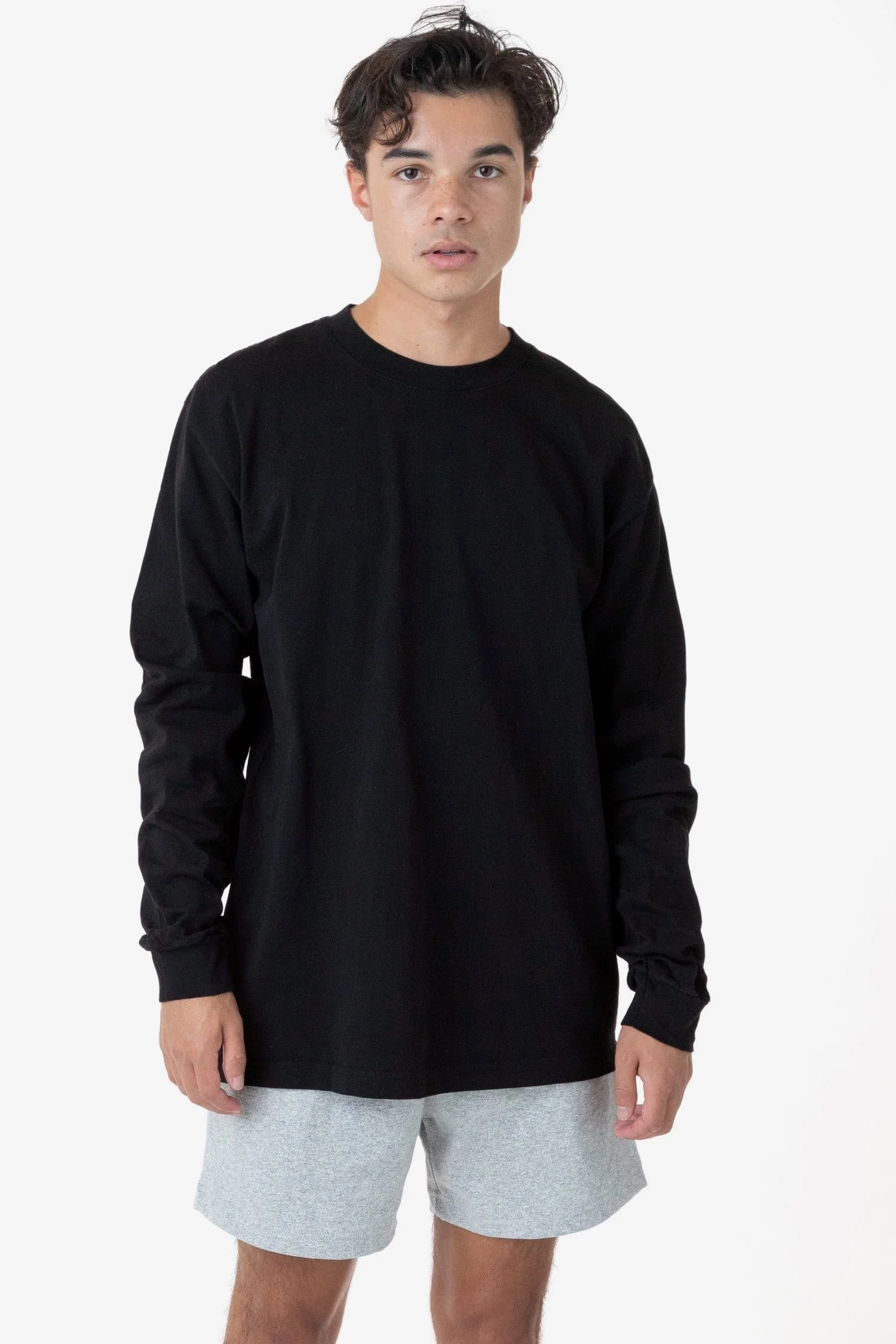 1807GD - 6.5oz Long Sleeve Garment Dye Crew Neck T-Shirt - Image 45