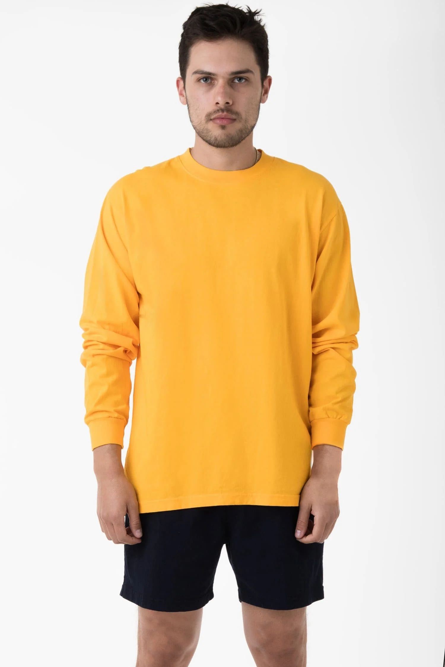 1807GD - 6.5oz Long Sleeve Garment Dye Crew Neck T-Shirt - Image 50