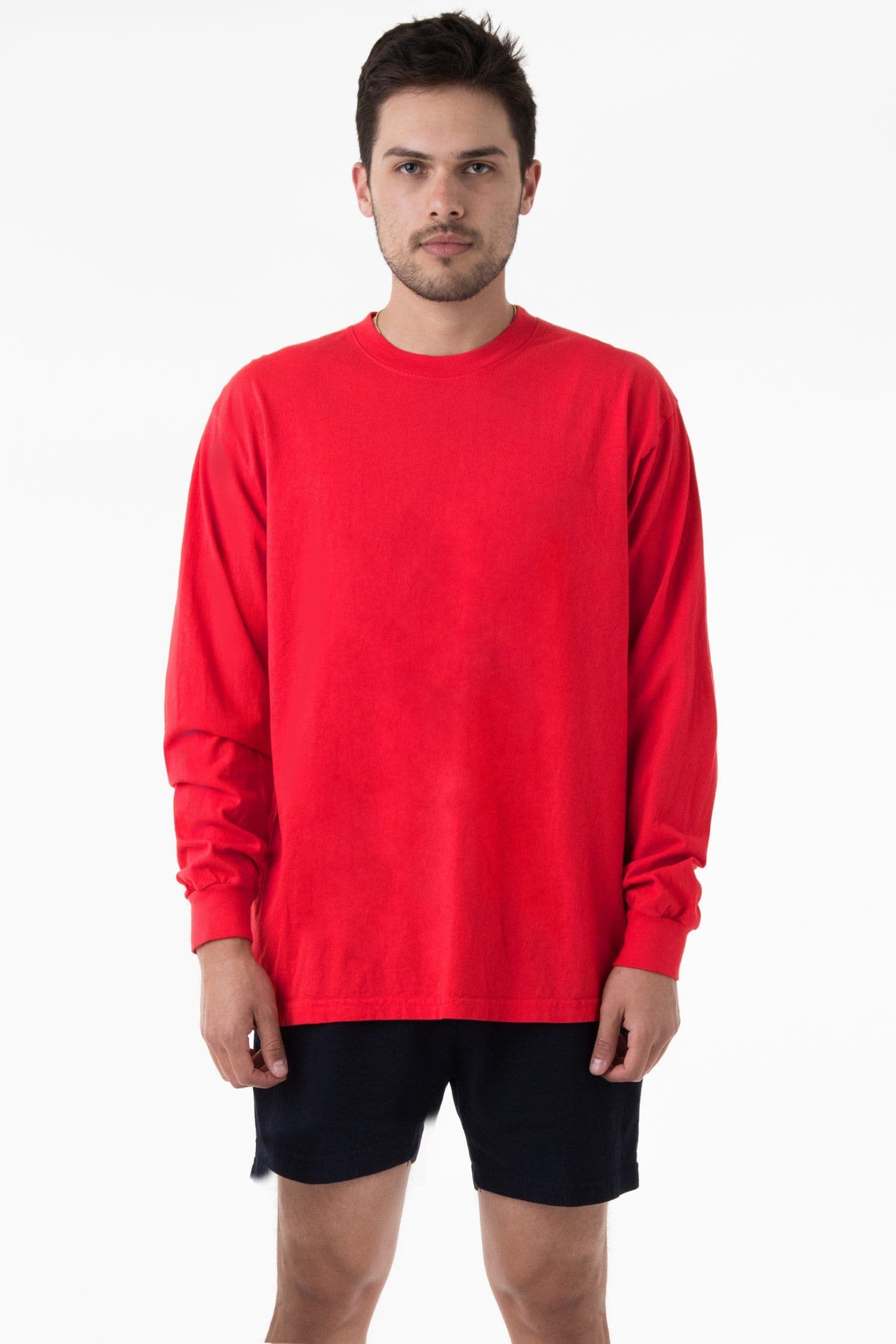 1807GD - 6.5oz Long Sleeve Garment Dye Crew Neck T-Shirt - Image 51