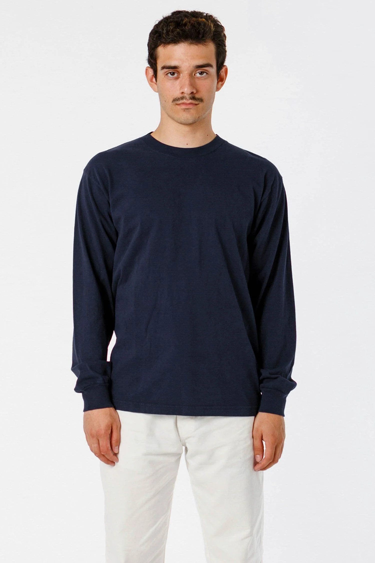 1807GD - 6.5oz Long Sleeve Garment Dye Crew Neck T-Shirt - Image 53